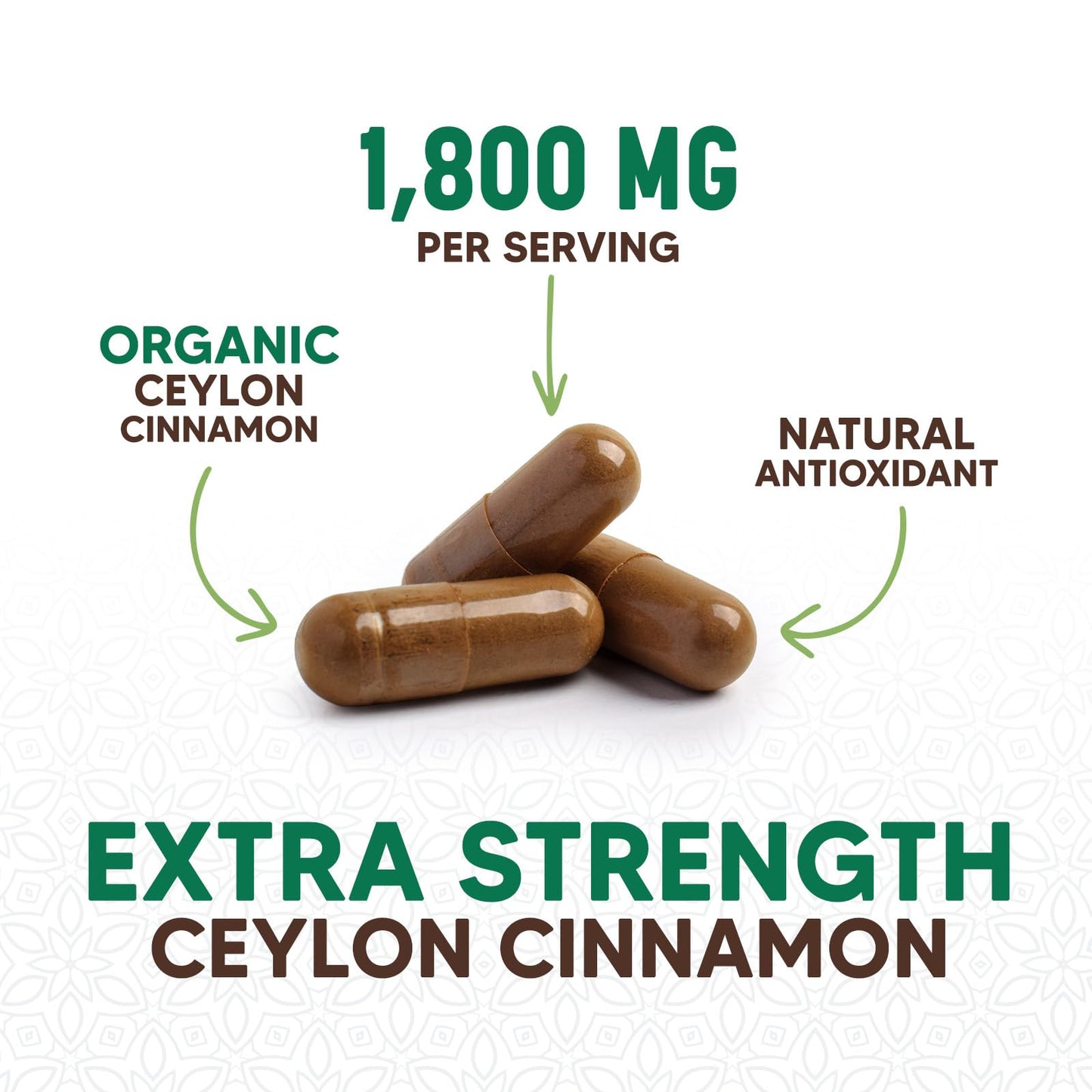 Health Nutrition Naturals Ceylon Cinnamon 120 Capsules
