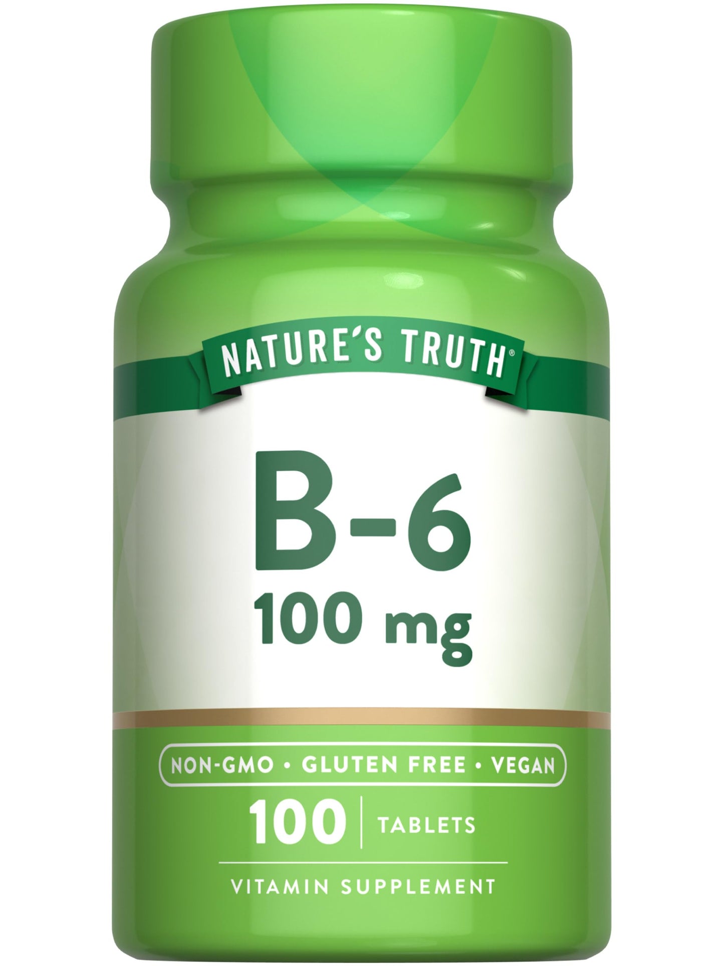 Nature's Truth Vitamin B6 Tablets, 100 Count