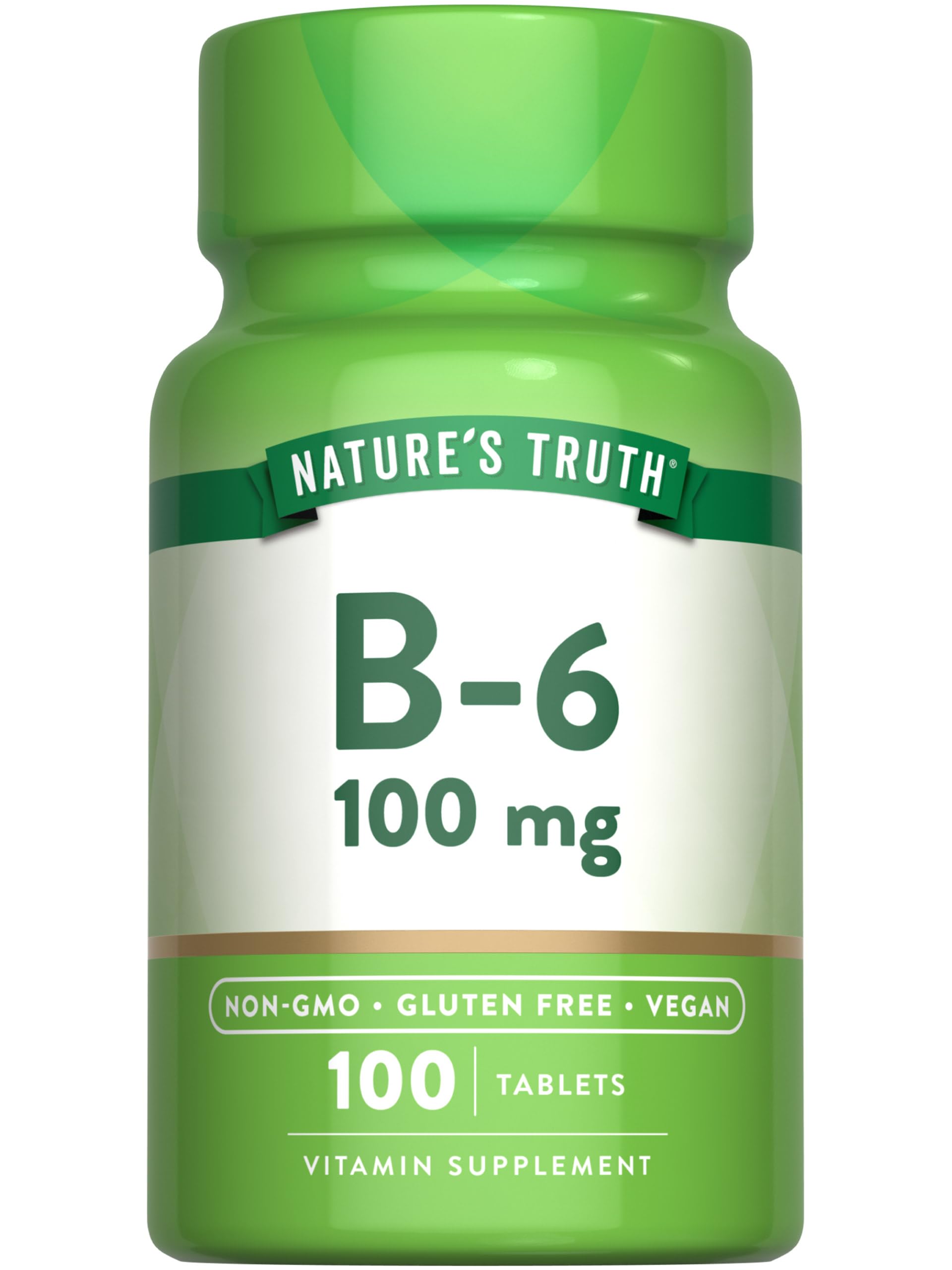 Nature's Truth Vitamin B6 Tablets, 100 Count