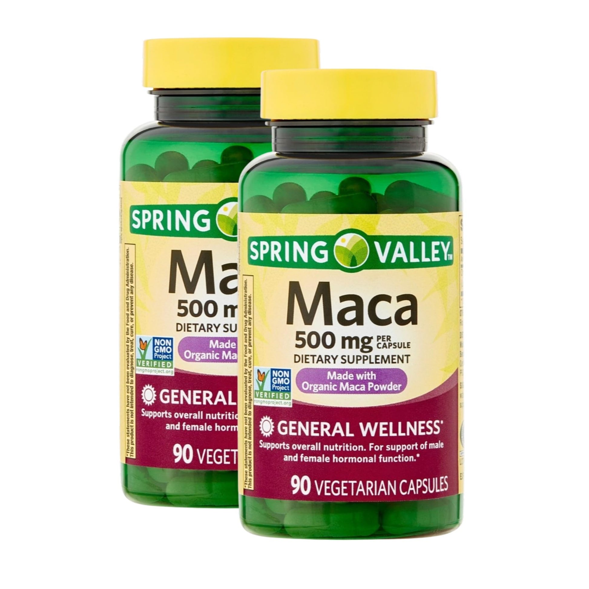Unique Bundle Store Maca 500mg Vegetarian Capsules, 180 Count