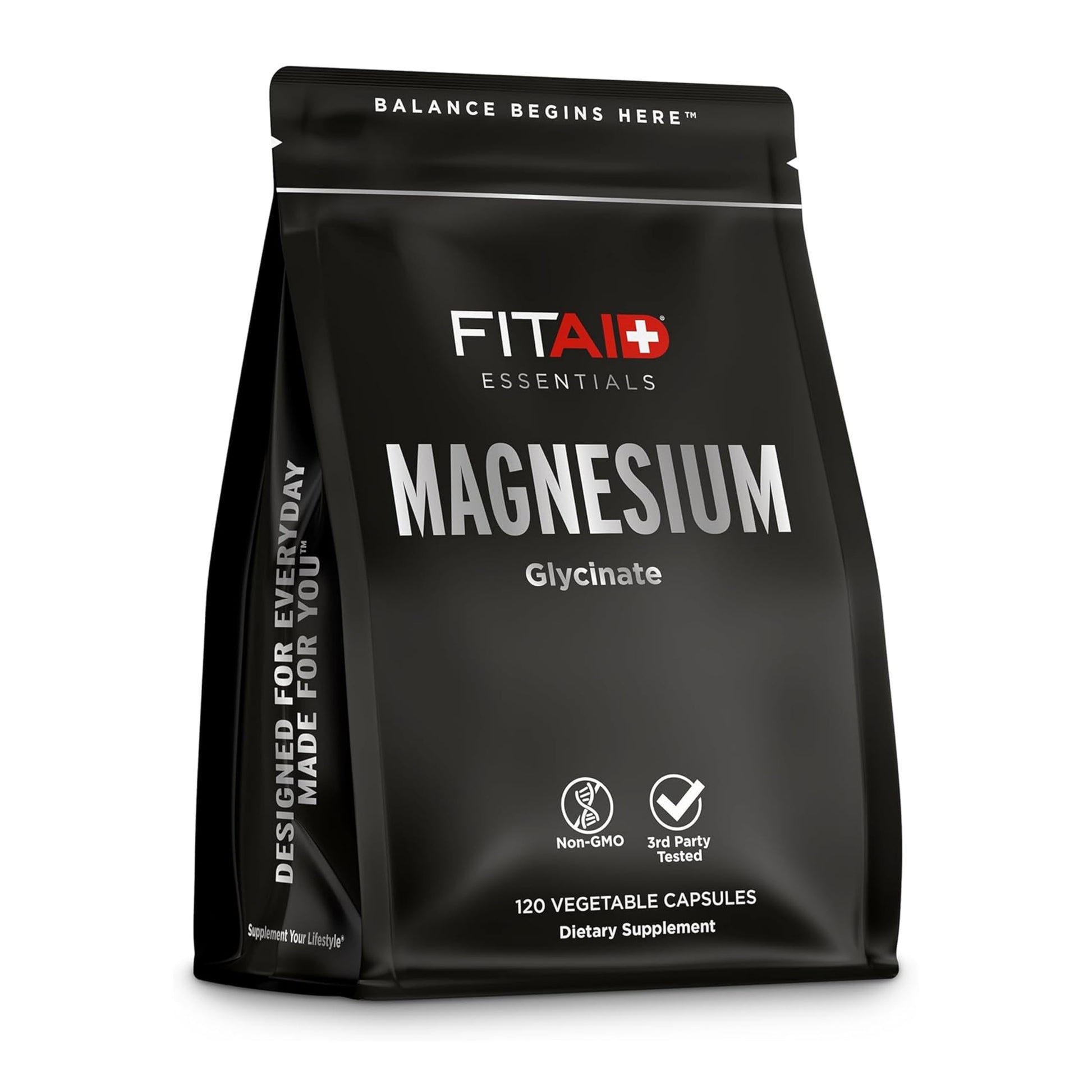 LIFEAID FITAID Essentials Magnesium Glycinate Recovery 120 Capsules