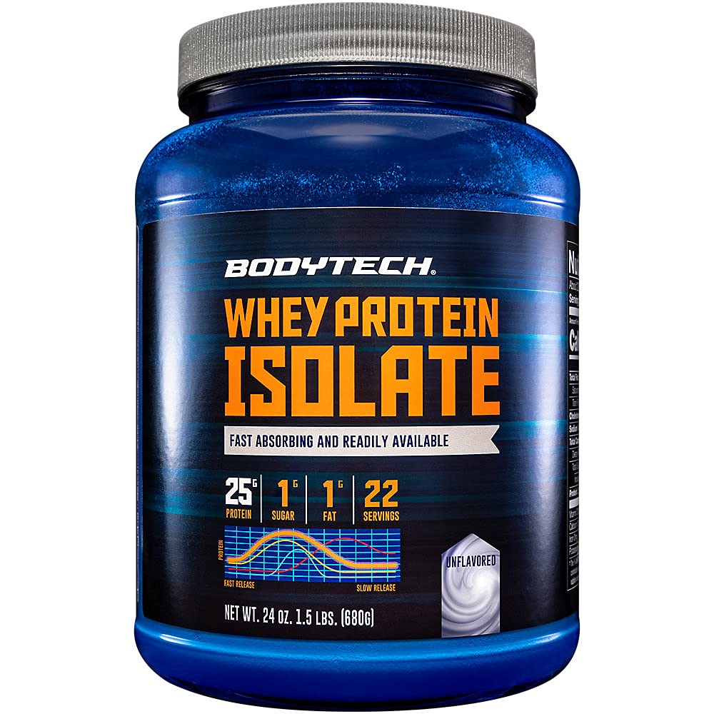 BodyTech Whey Protein Isolate Powder, 24 Servings