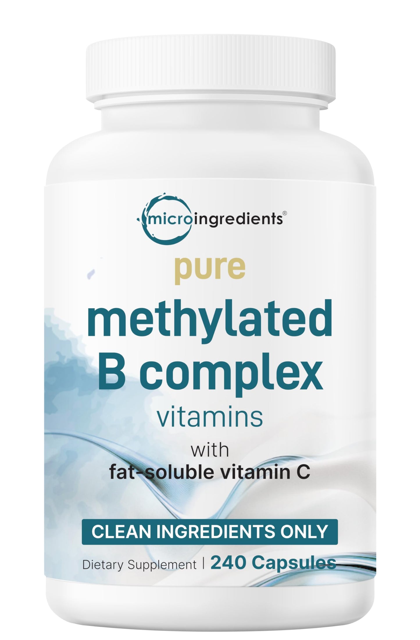 Micro Ingredients Pure Methylated B Complex Capsules 240 Count