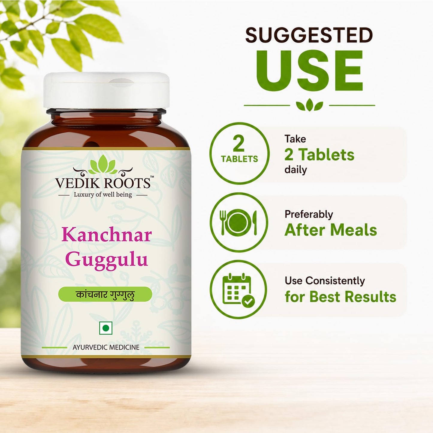 VEDIKROOTS Kanchnar Guggulu Capsule 1 Count