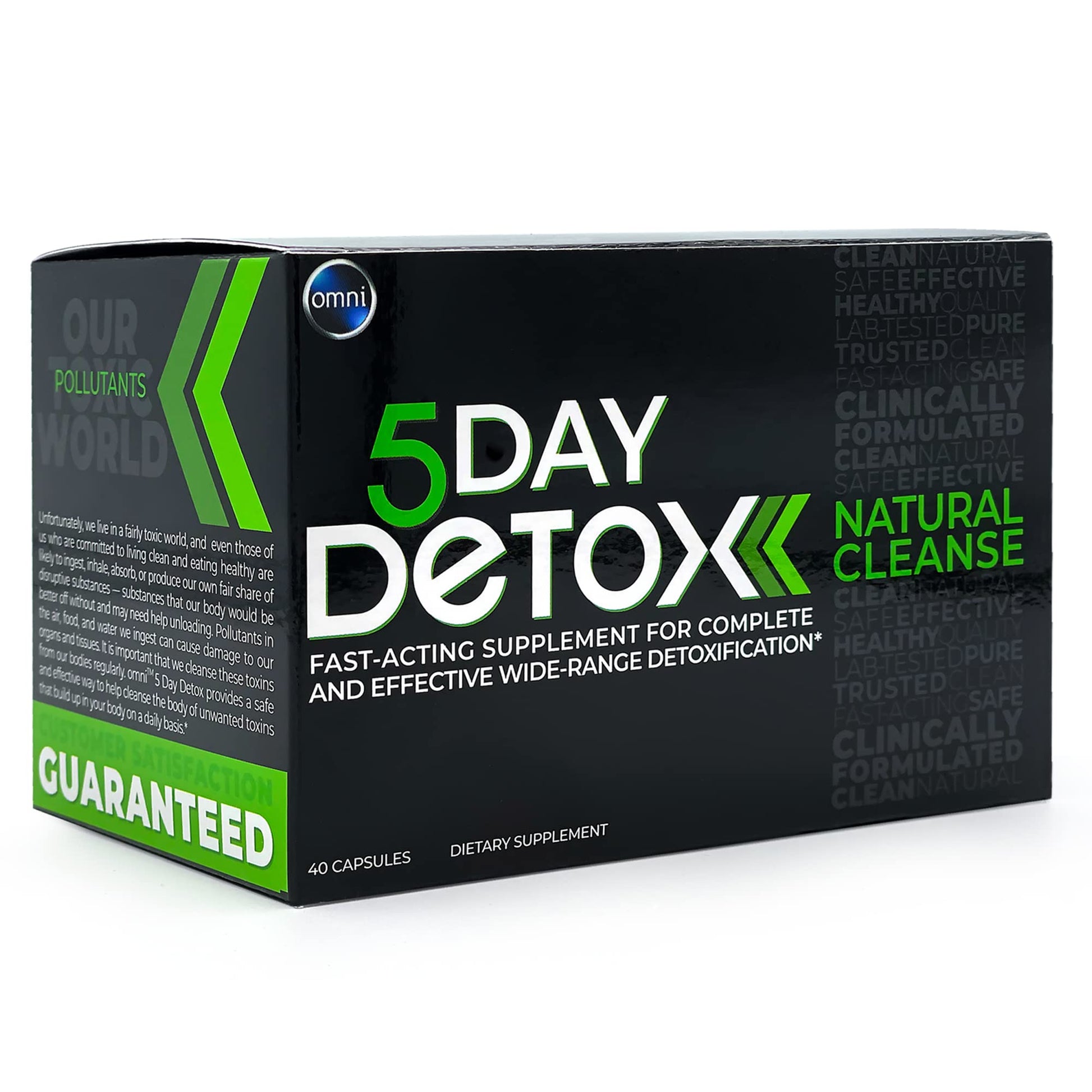 Wellgenix Omni 5 Day Detox Cleanse Premium Natural Body Detox Supplement Capsule, 40 Capsules