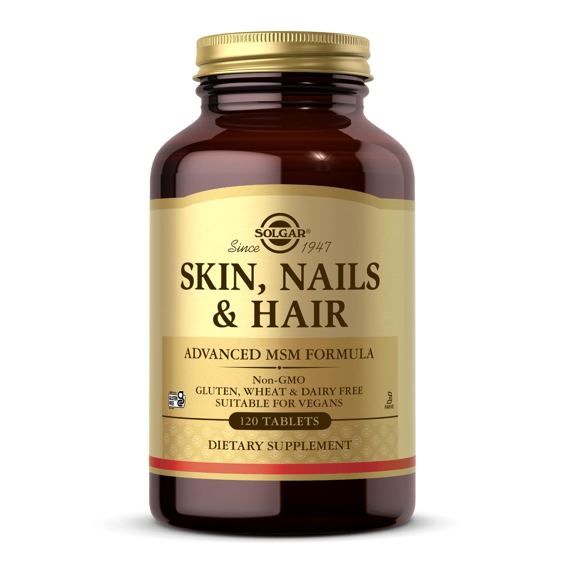 Solgar Skin, Nails & Hair Advanced MSM Formula Tablets, 240 Count