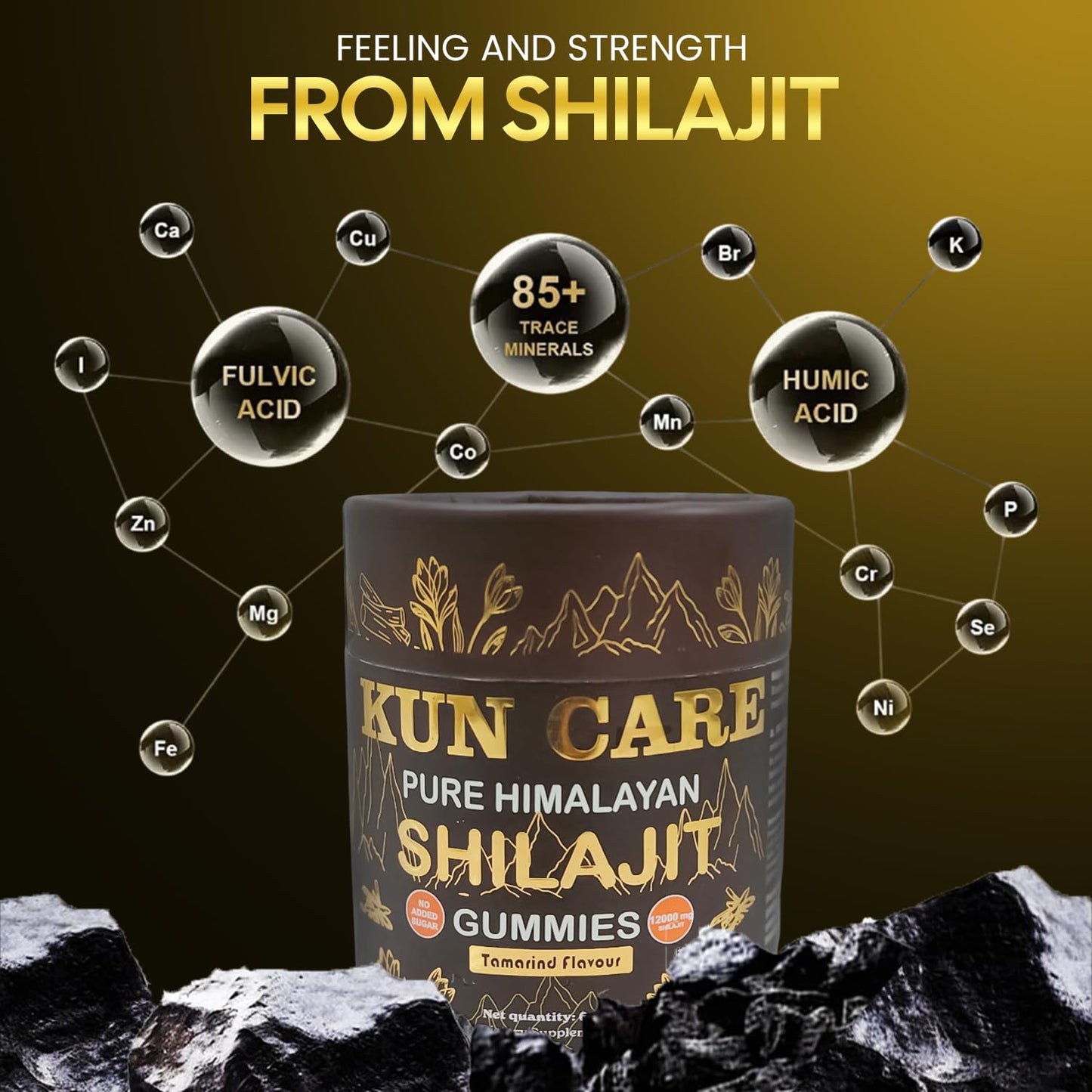 Kun Care Shilajit Gummies 60 Gummies