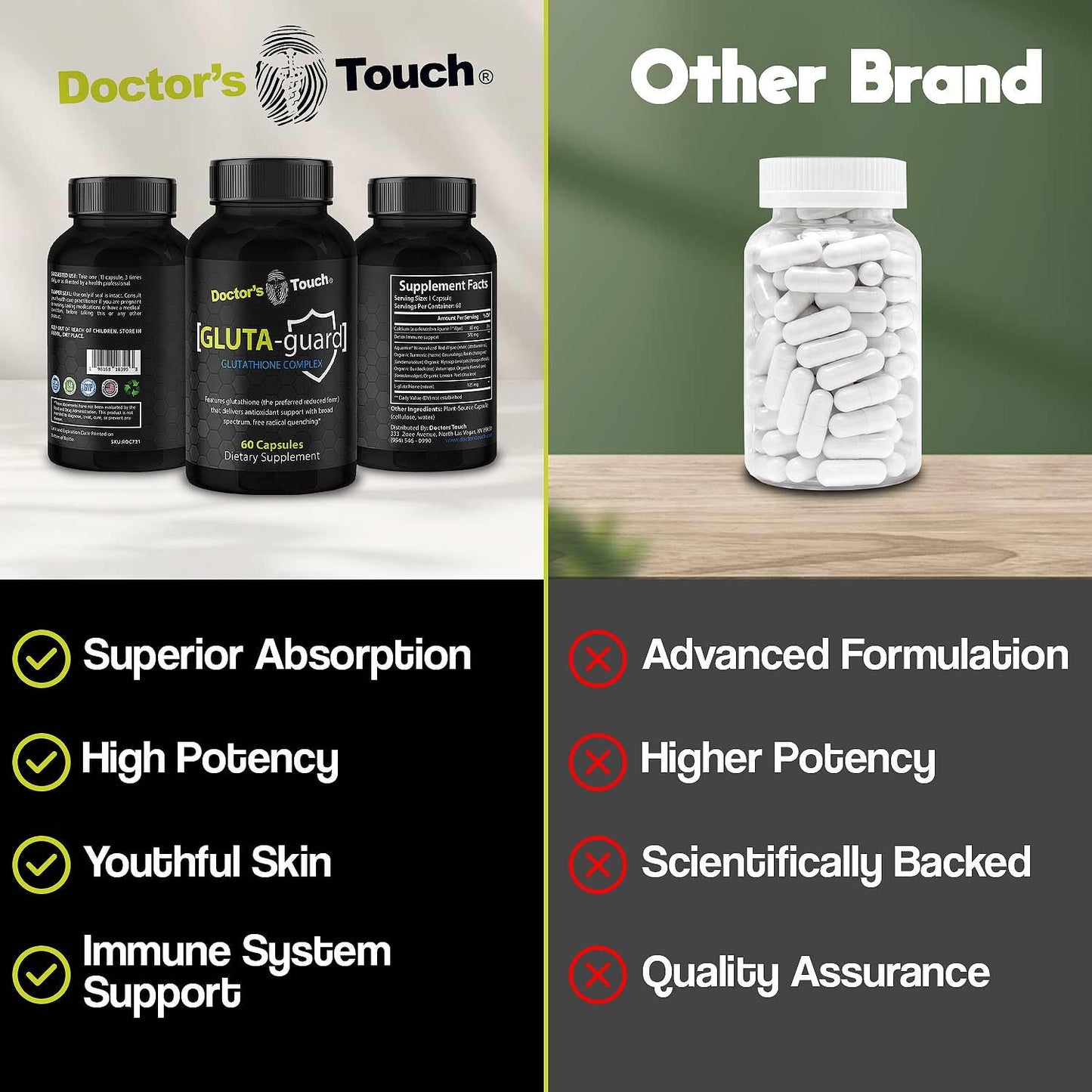 Doctor's Touch Liposomal Glutathione Supplement Capsule 1 Count