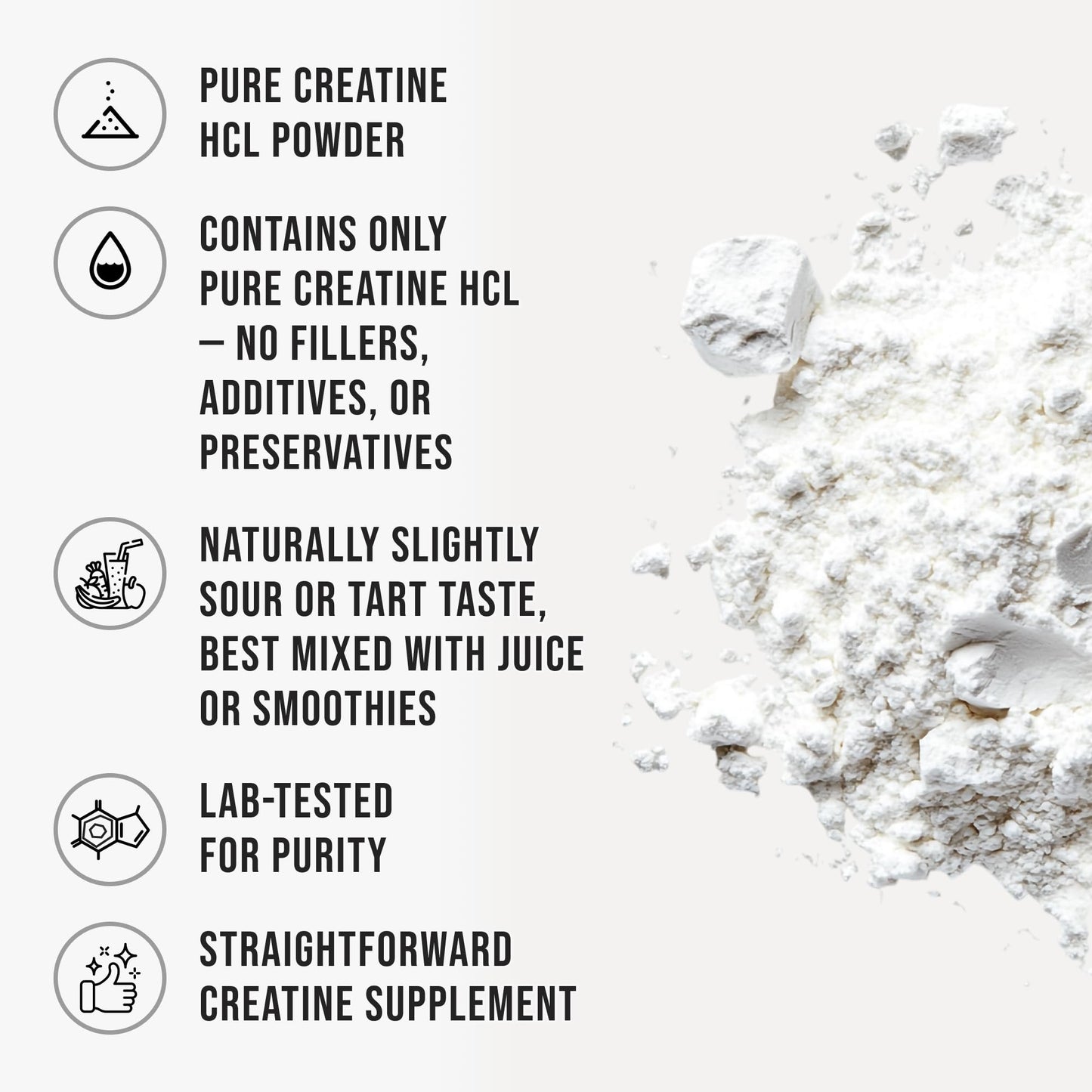 WHYZ Pure Creatine HCL Powder, 9 oz