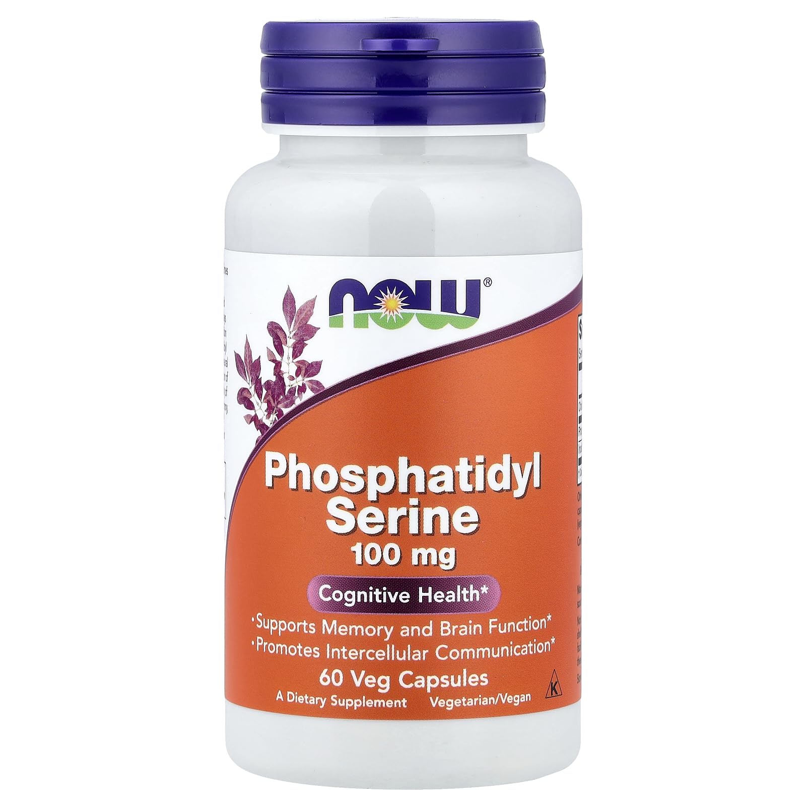 NOW Foods Phosphatidyl Serine 100 mg Capsules, 60 Count