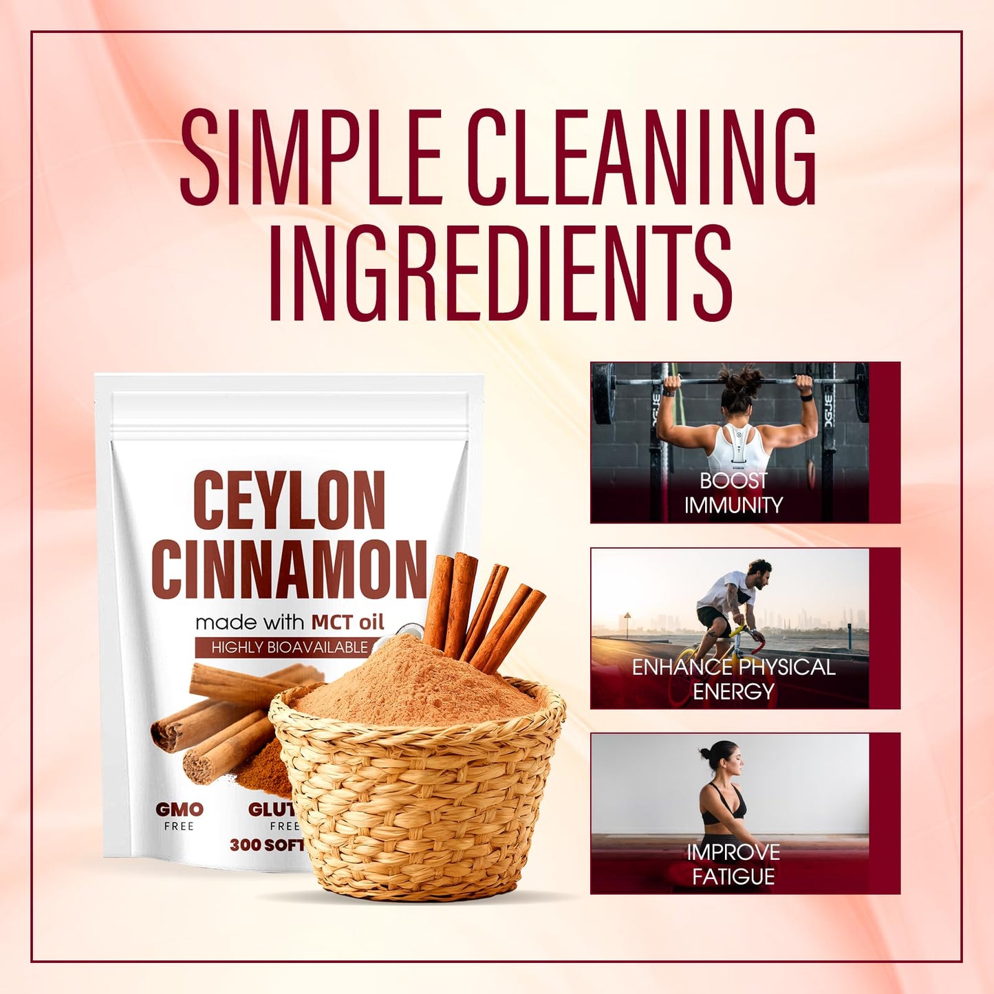 Aevezom Ceylon Cinnamon Softgel with MCT Oil 2 Count
