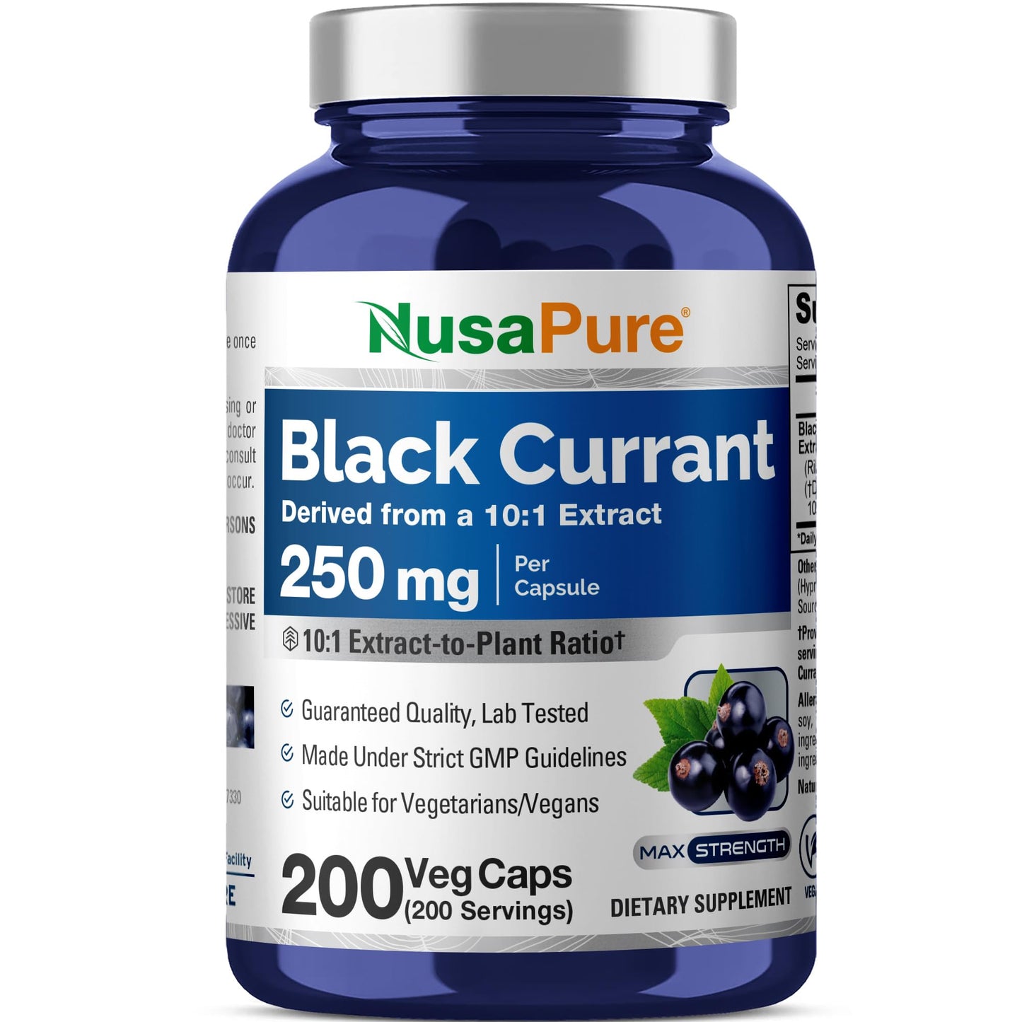 NusaPure Black Currant Oil Capsules 200