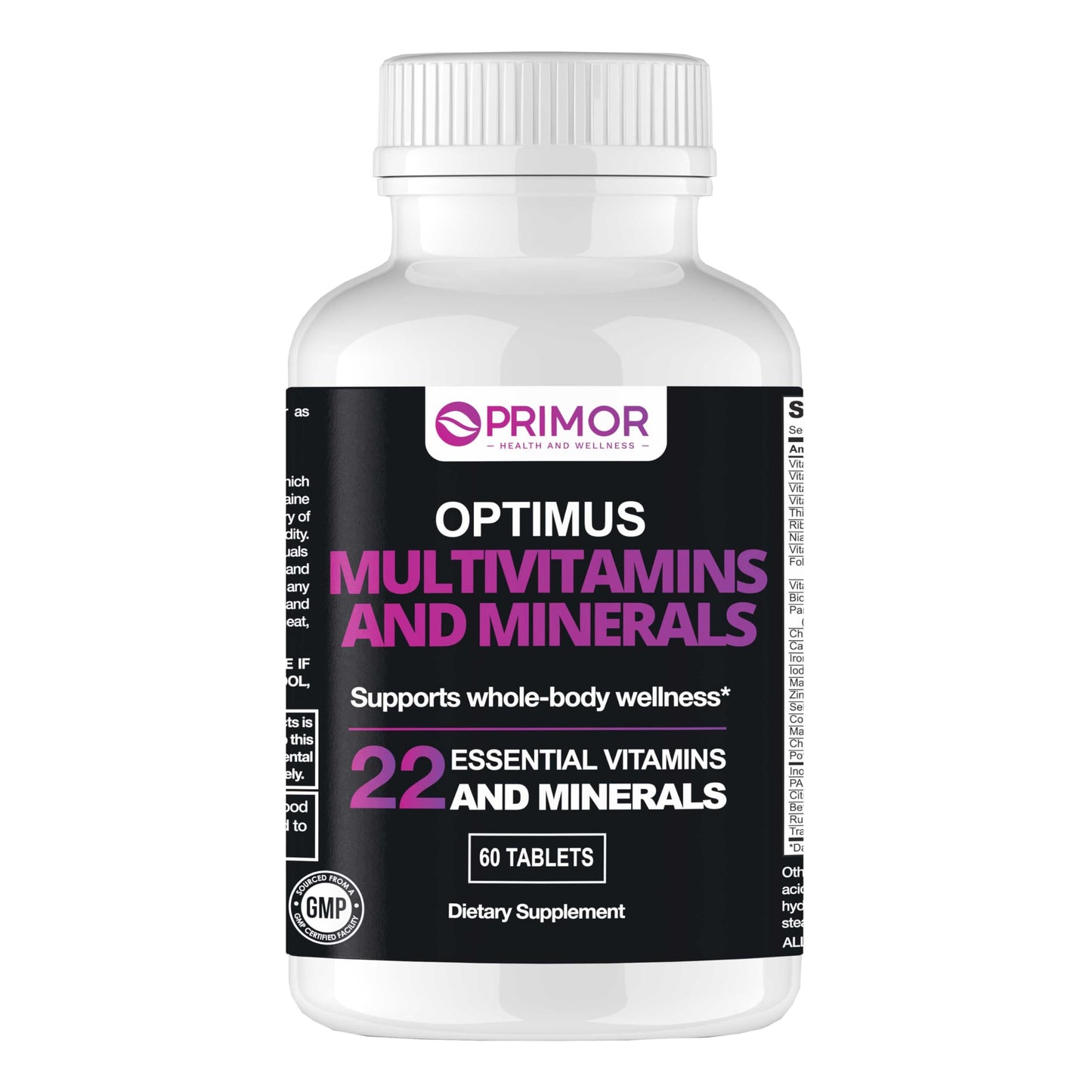 OPTIMUS WEIGHT Multivitamin & Minerals Tablet 60 Count