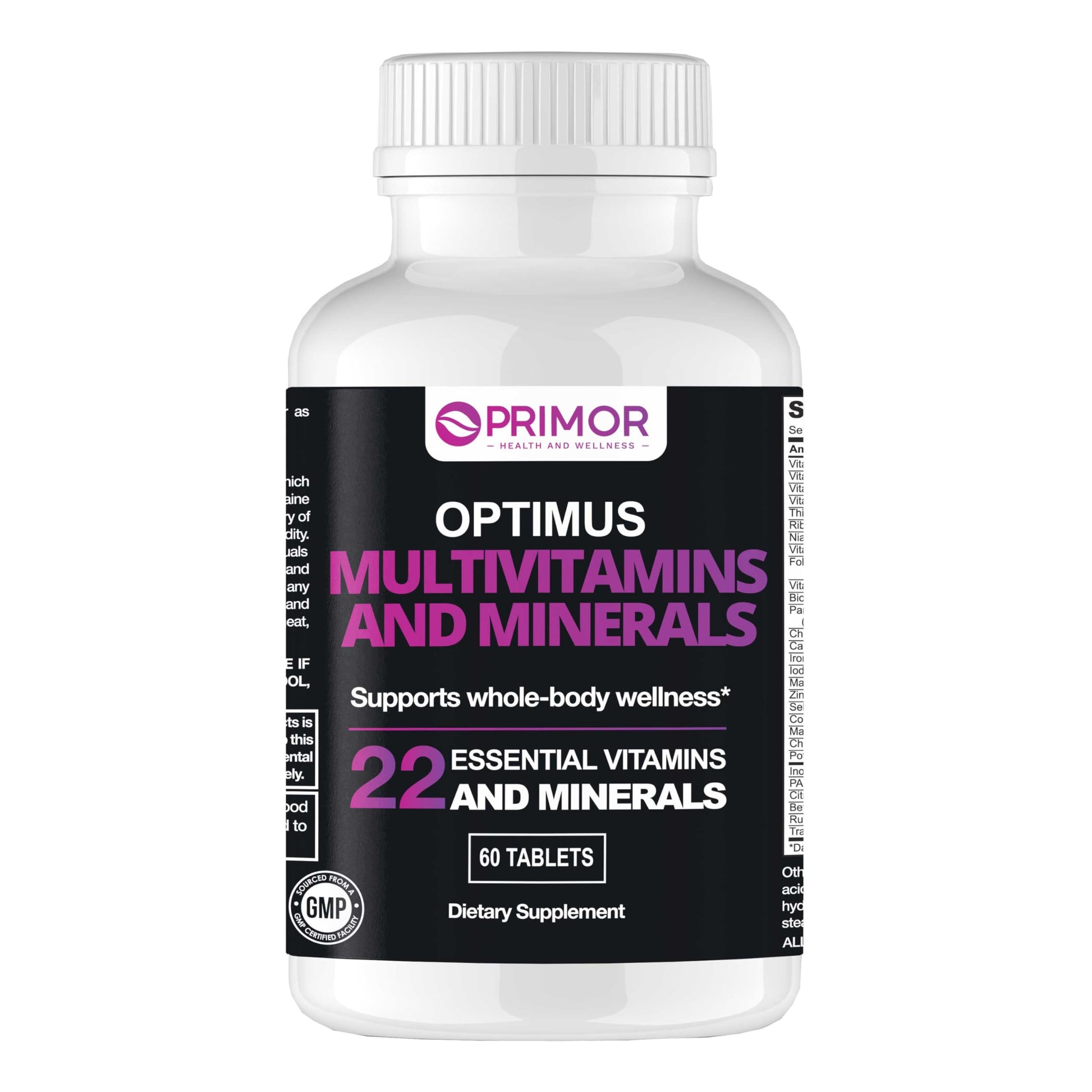 OPTIMUS WEIGHT Multivitamin & Minerals Tablet 60 Count