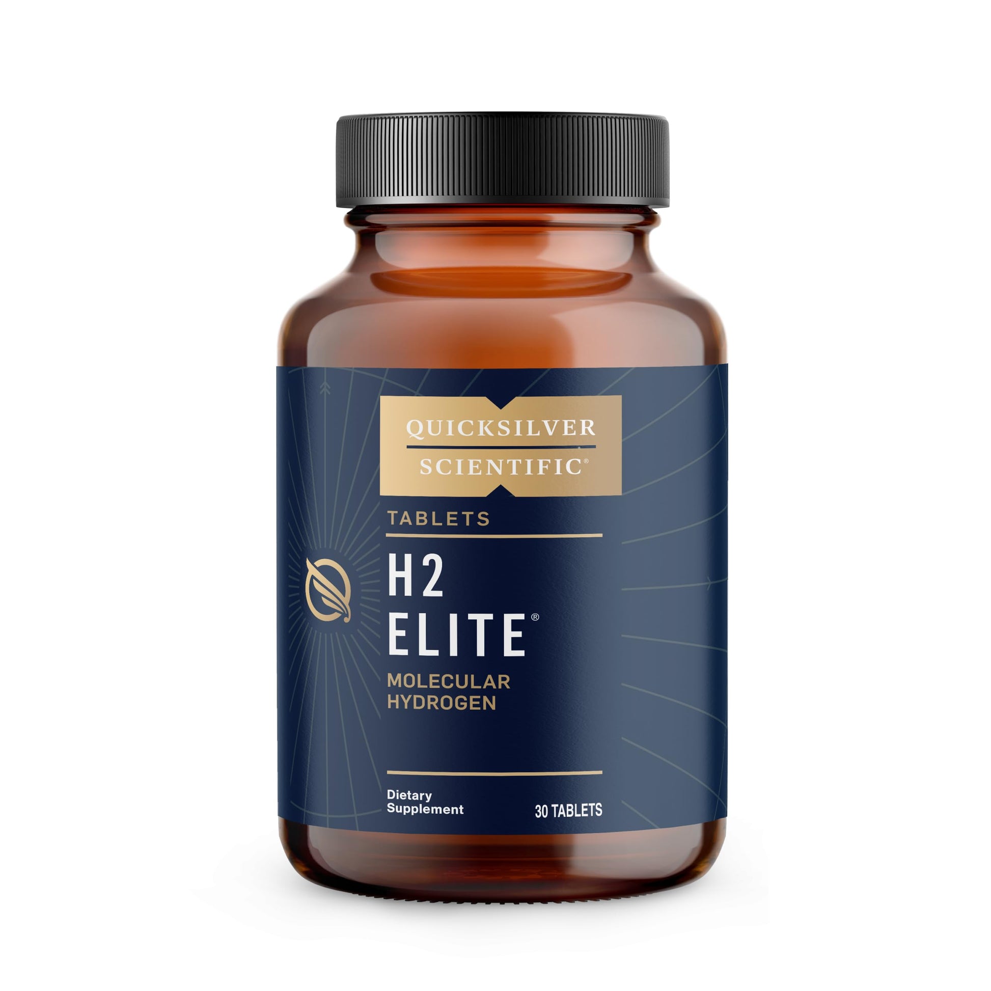 Quicksilver Scientific H2 Elite - Molecular Hydrogen for Energy + Metabolism Support, 30 Tablets
