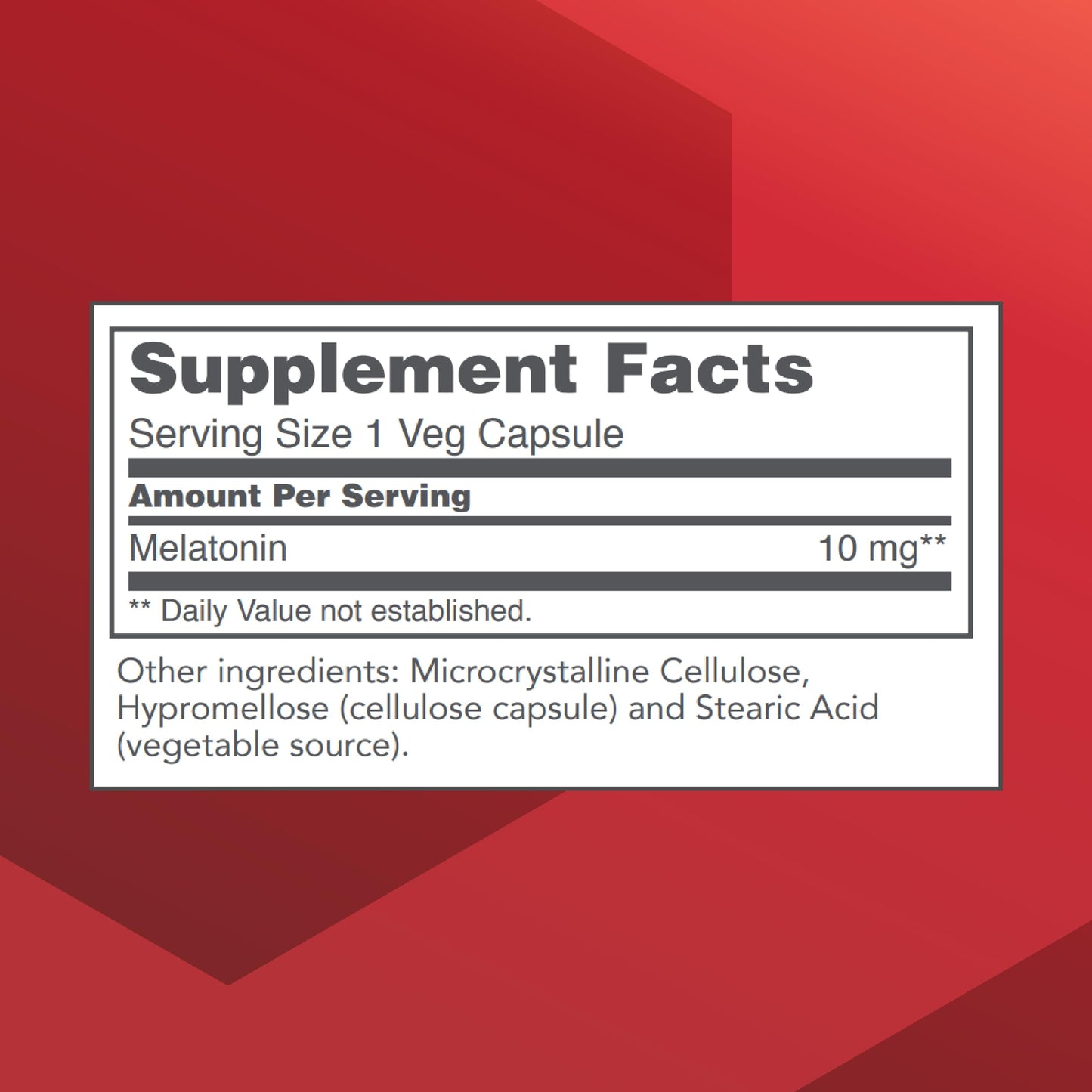Protocol for Life Balance Melatonin Extra Strength 10 mg Capsule, 100 Veg Capsules
