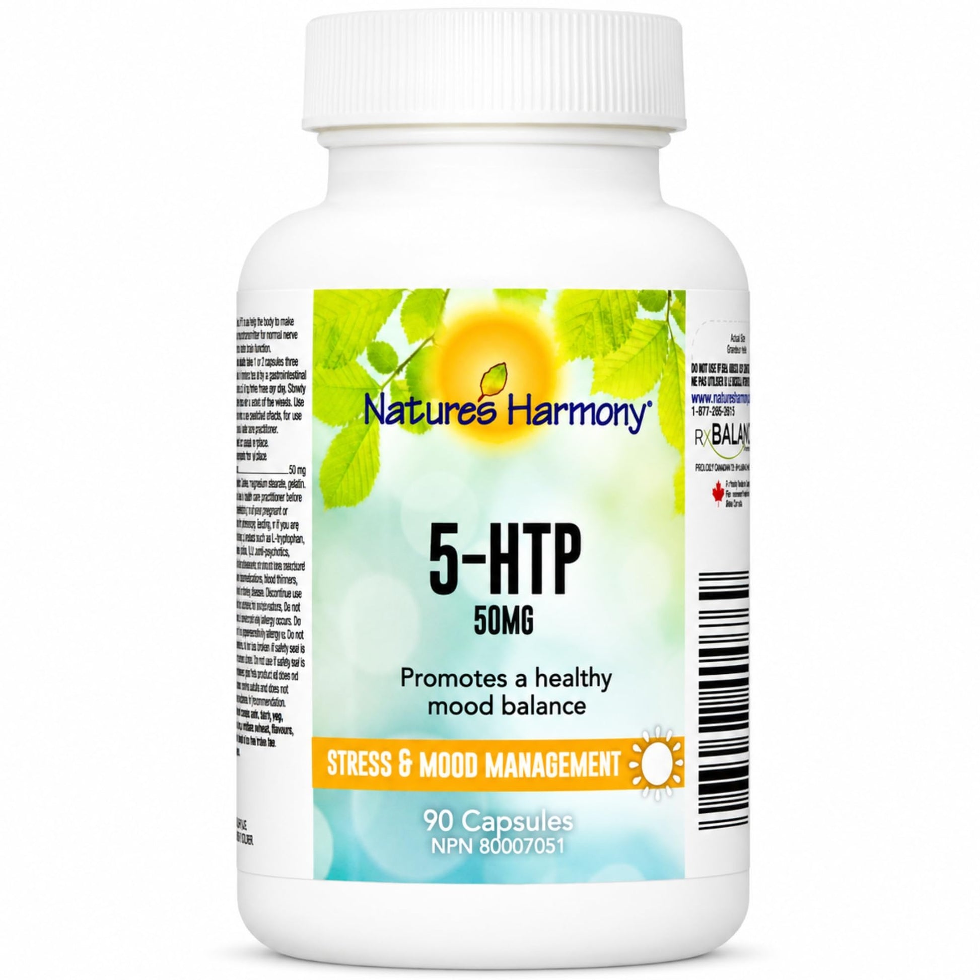 Nature's Harmony 5-HTP 50mg Capsule, 90 Count