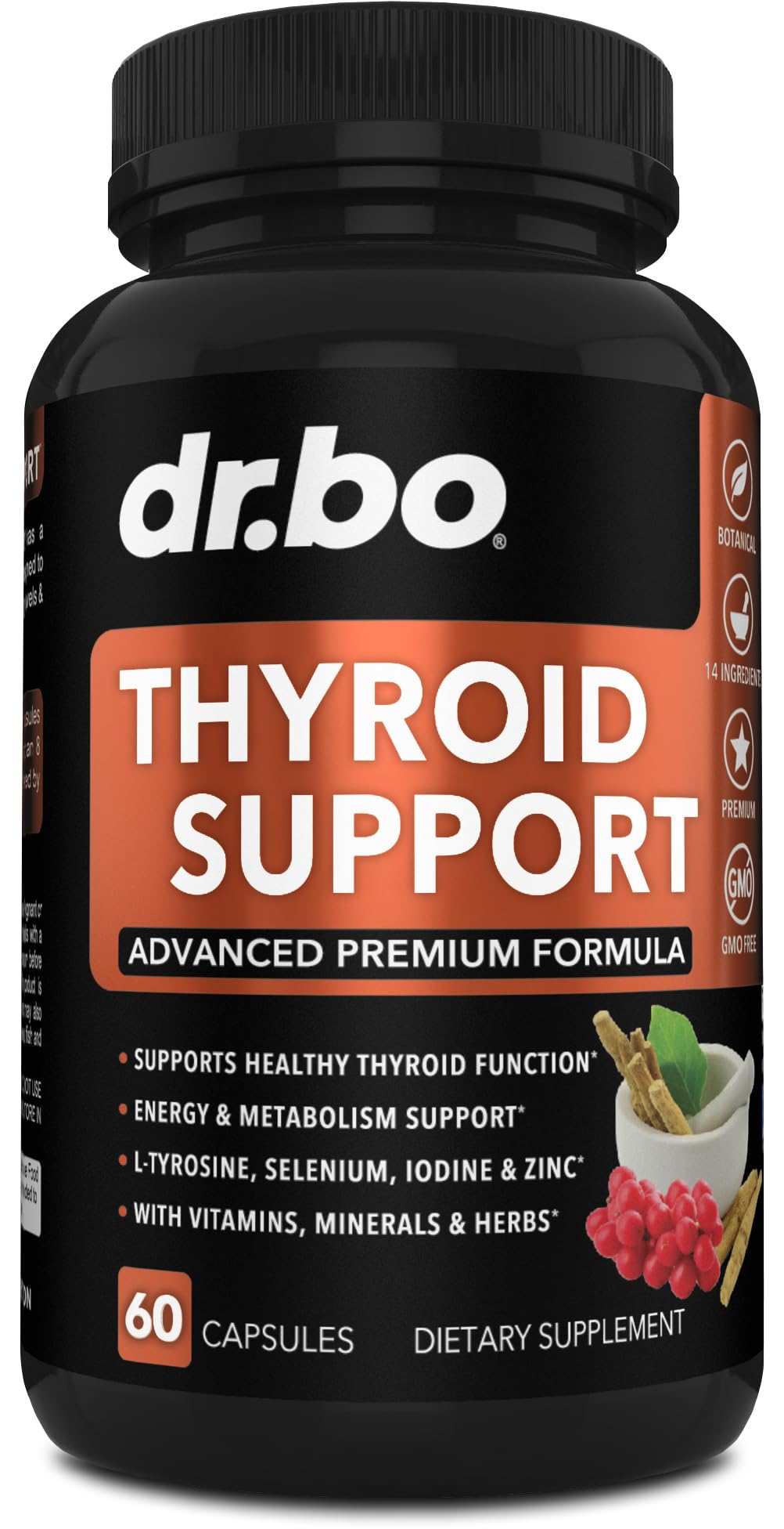 DR. BO Thyroid Support Capsule, 60 Capsules