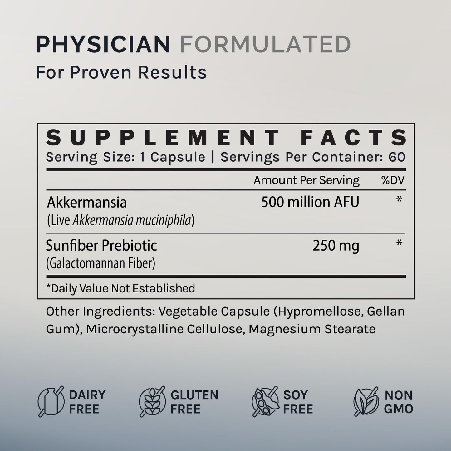 InfiniWell Akkermansia Probiotic for Digestive Health Capsule 60 Count