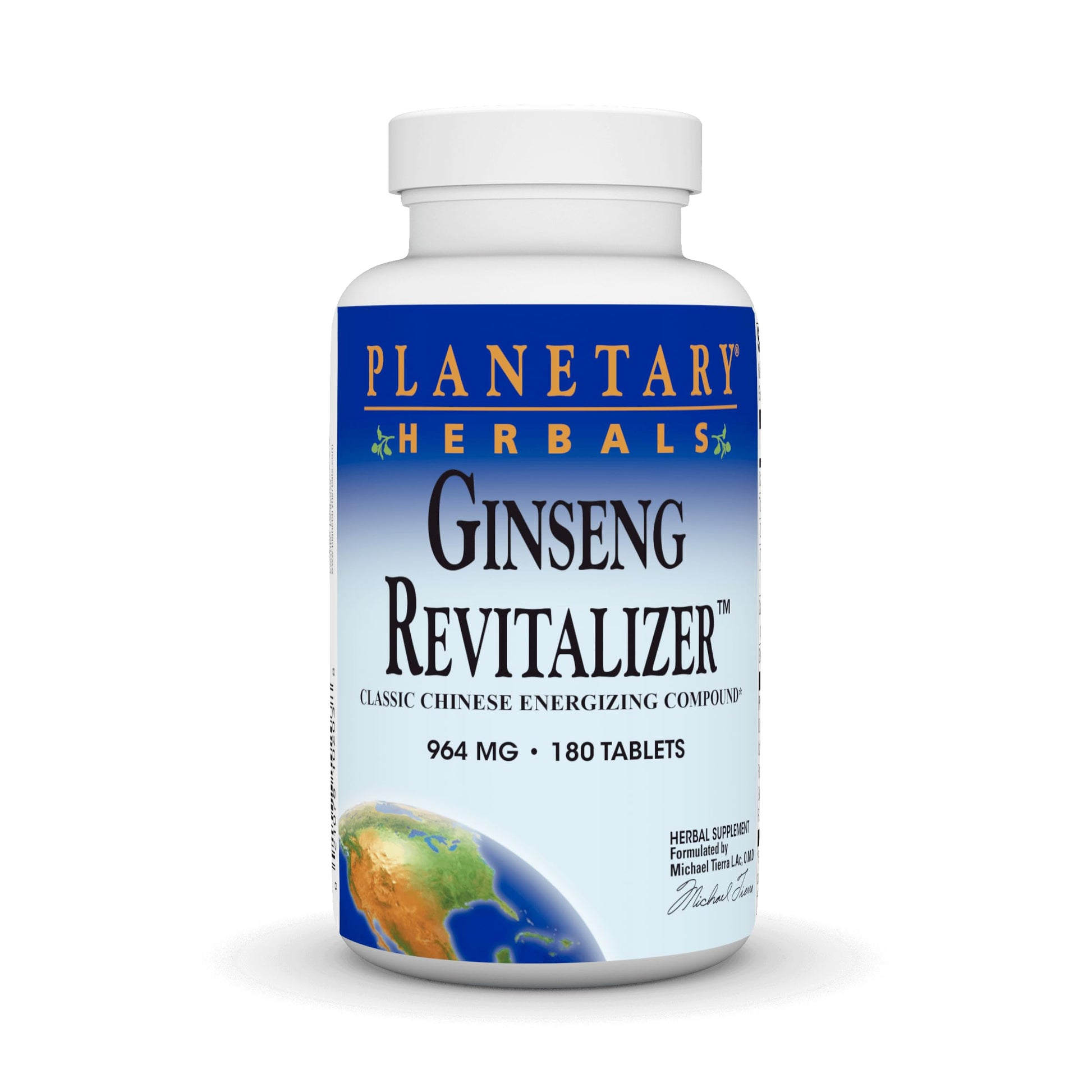 Planetary Herbals Ginseng Revitalizer 964 mg 180 Tablets