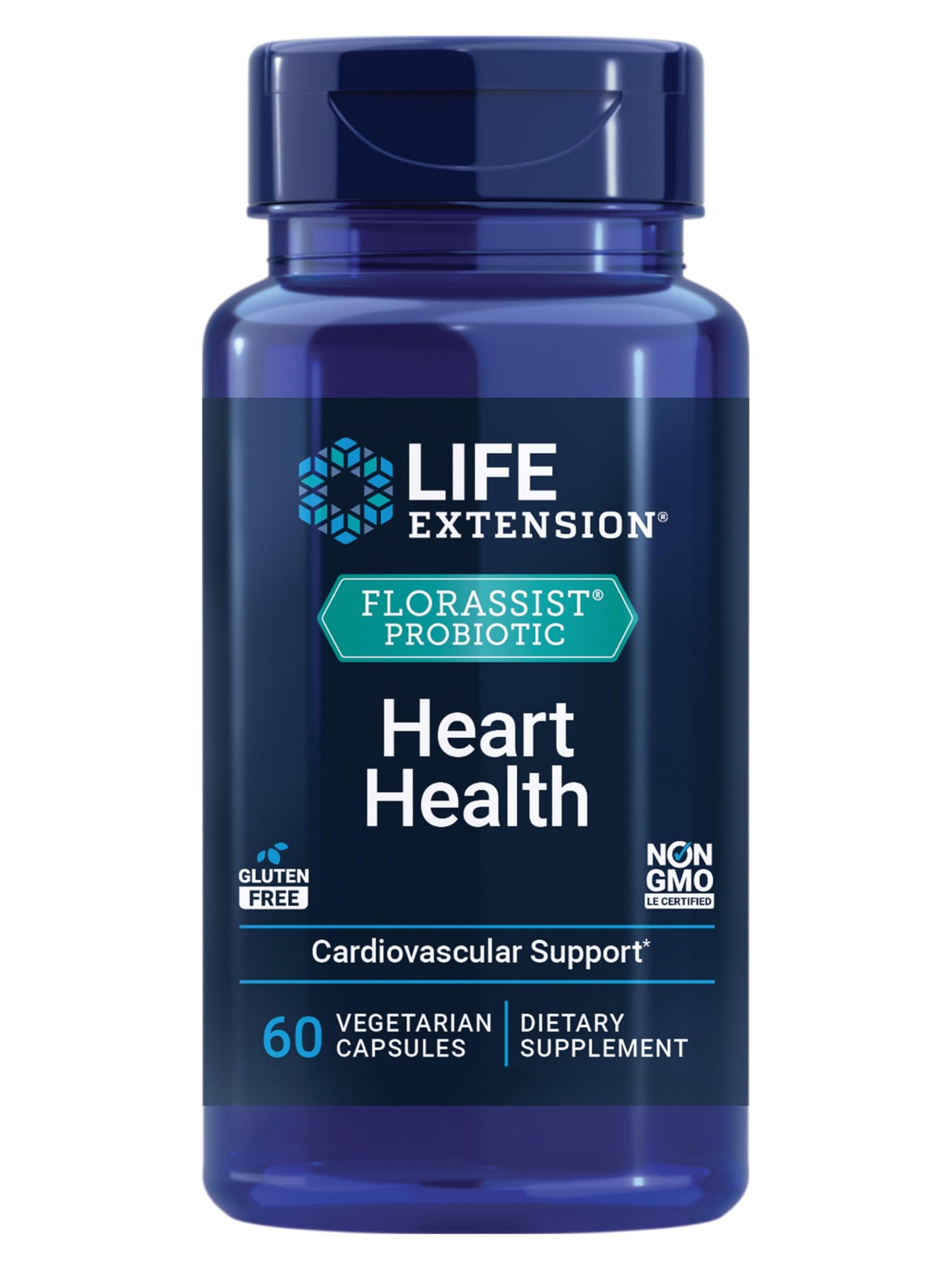 Life Extension FLORASSIST Probiotic Heart Health Lactobacillus reuteri 30242, 60 Capsules