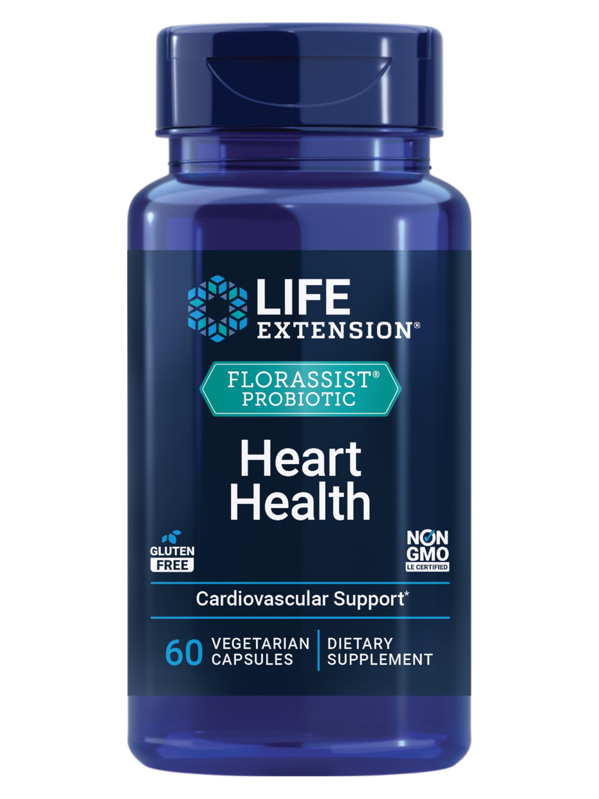 Life Extension FLORASSIST Probiotic Heart Health Lactobacillus reuteri 30242, 60 Capsules