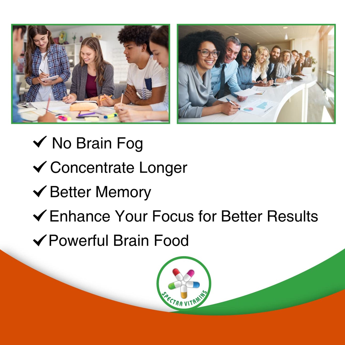 Spectra Vitamins Brain Power Capsule, 60 Capsules
