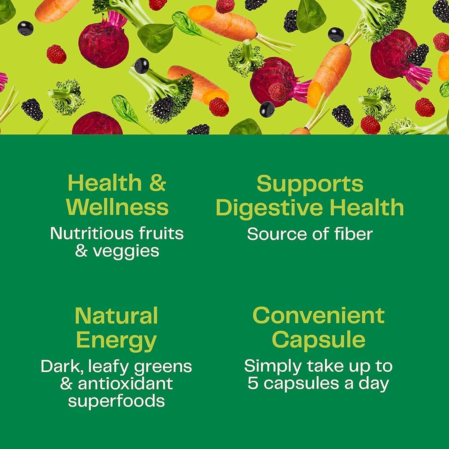 Amazing Grass Greens Blend Superfood, 300 Capsules