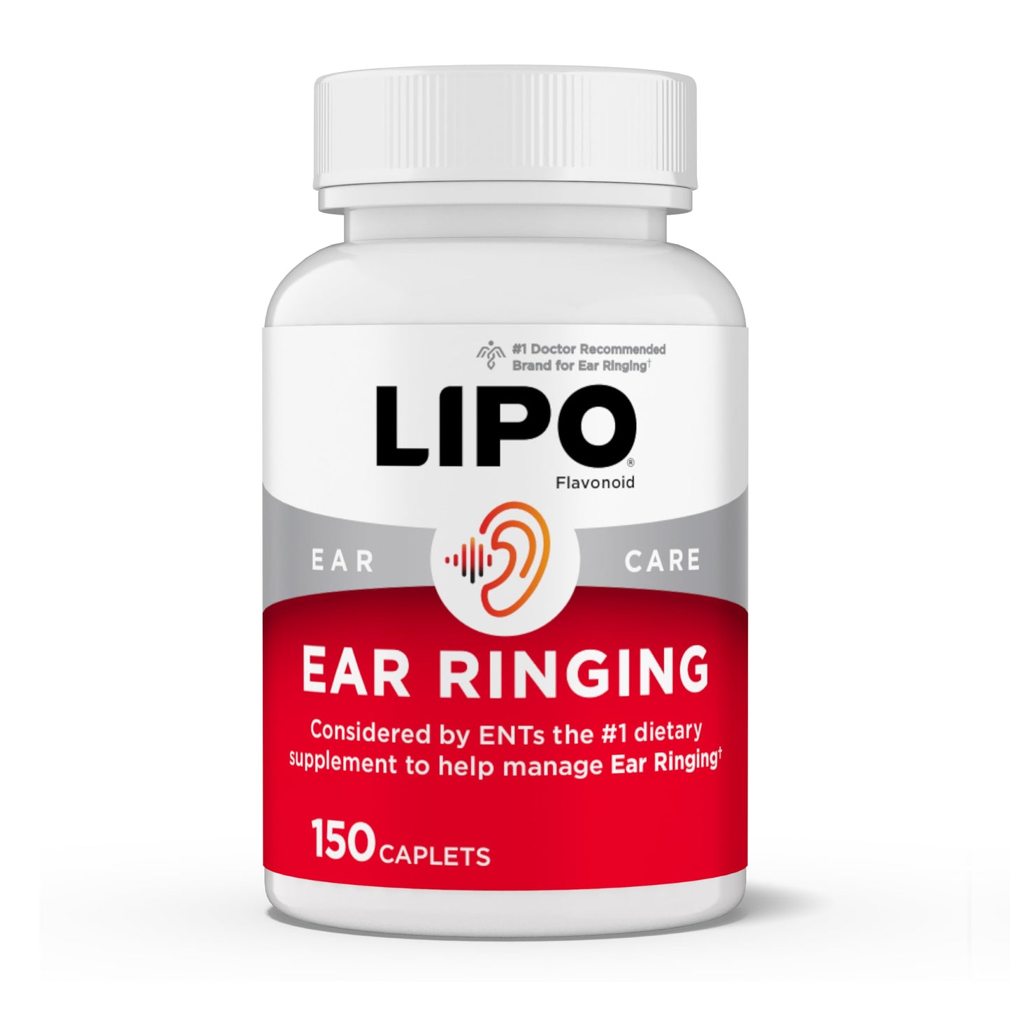 Lipo-Flavonoid Ear Ringing Relief Supplement Caplets 150