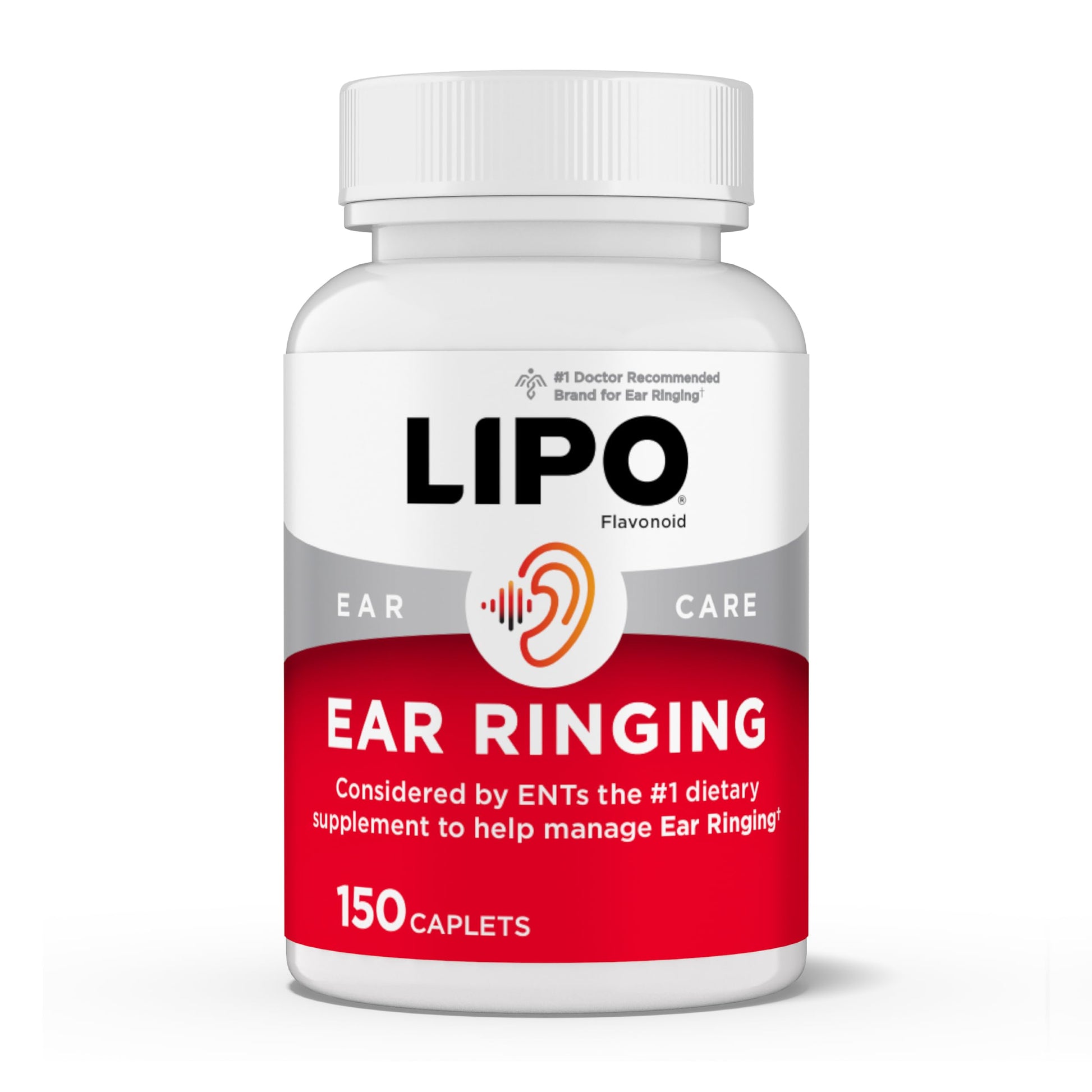 Lipo-Flavonoid Ear Ringing Relief Supplement Caplets 150