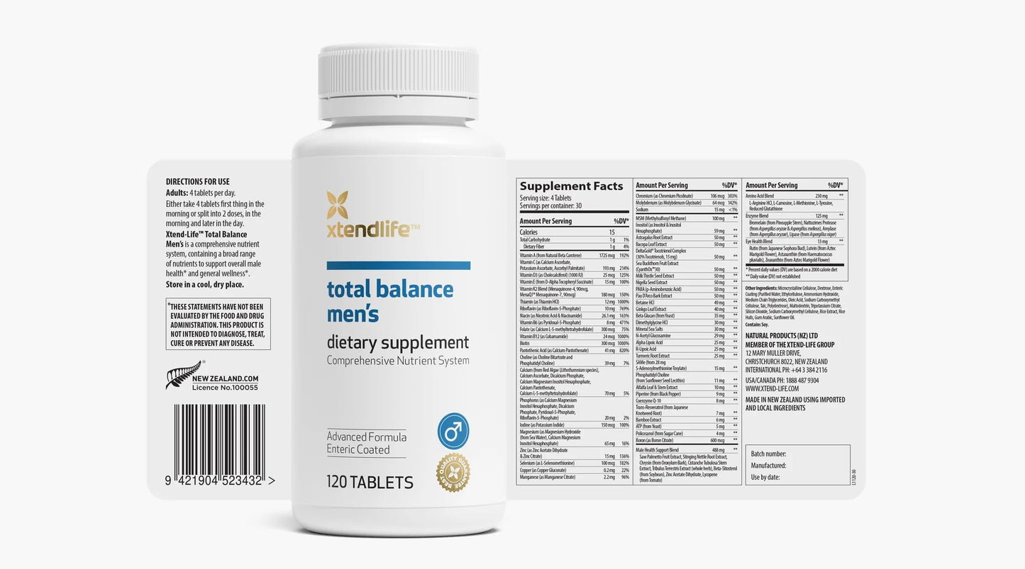 Xtendlife Total Balance Men’s Daily Multivitamin 210 Tablets