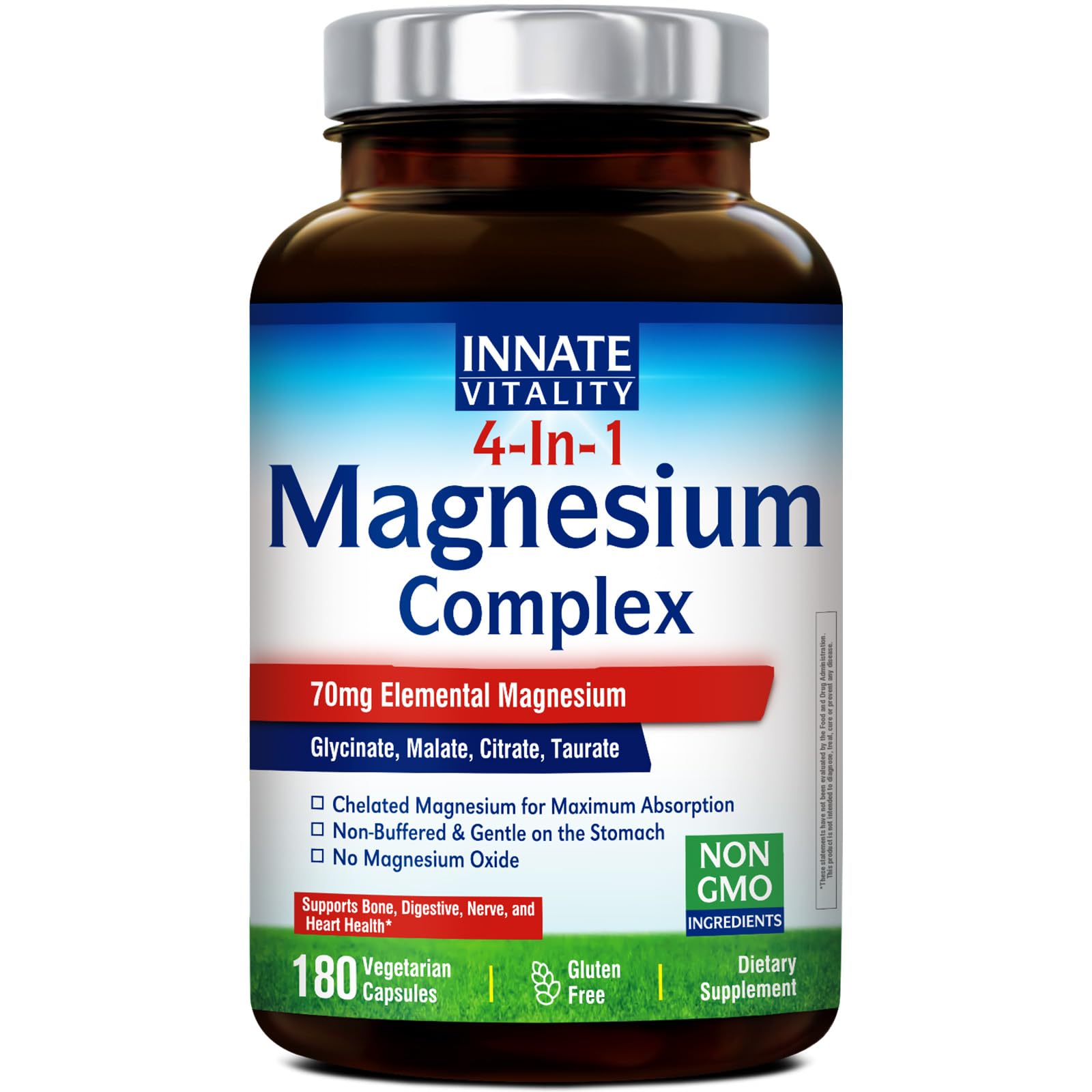 Innate Vitality Magnesium Complex Capsules, 180 Count