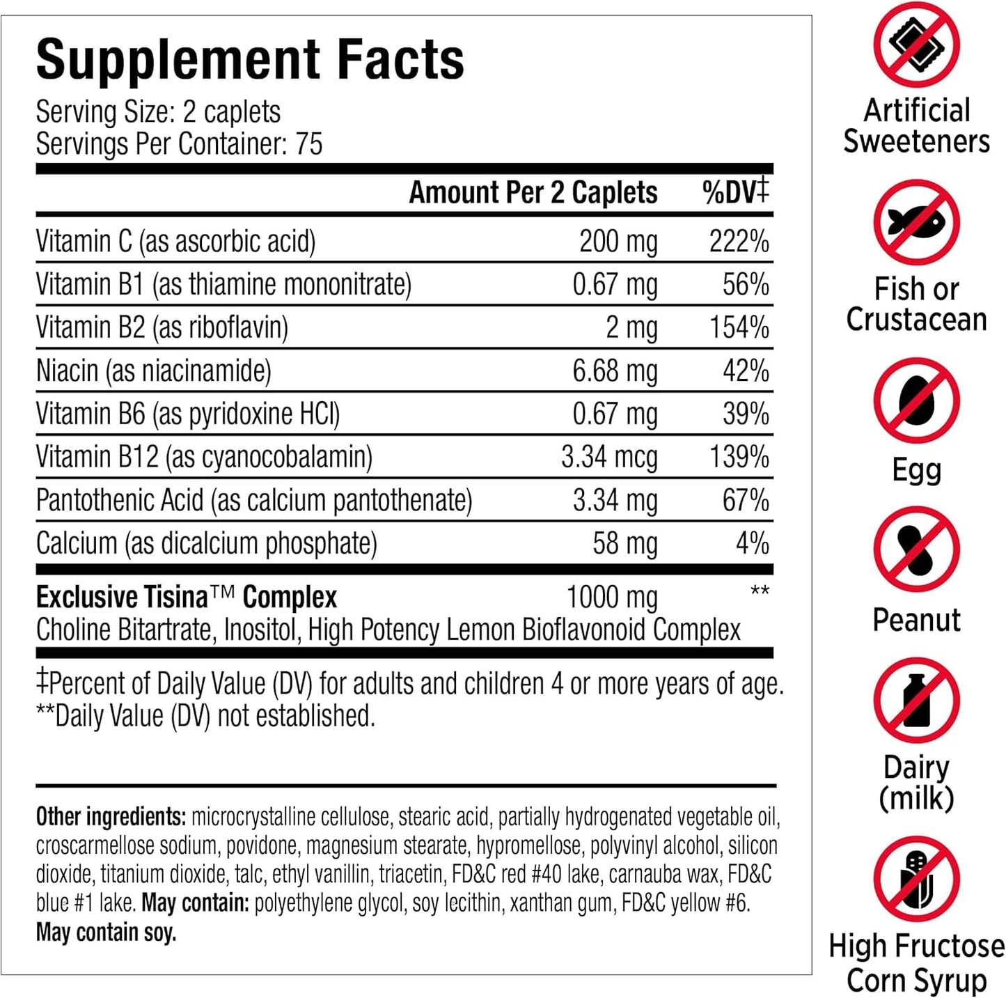 Lipo-Flavonoid Ear Ringing Relief Supplement Caplets 150