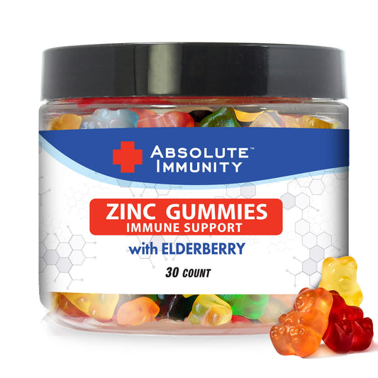 Absolute Nutrition Immunity-Elderberry with Zinc Gummies 30 Count
