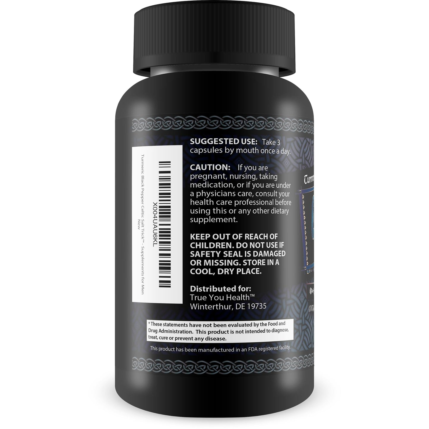 True You Health Turmeric Curcumin with Black Pepper Capsule 90 Count