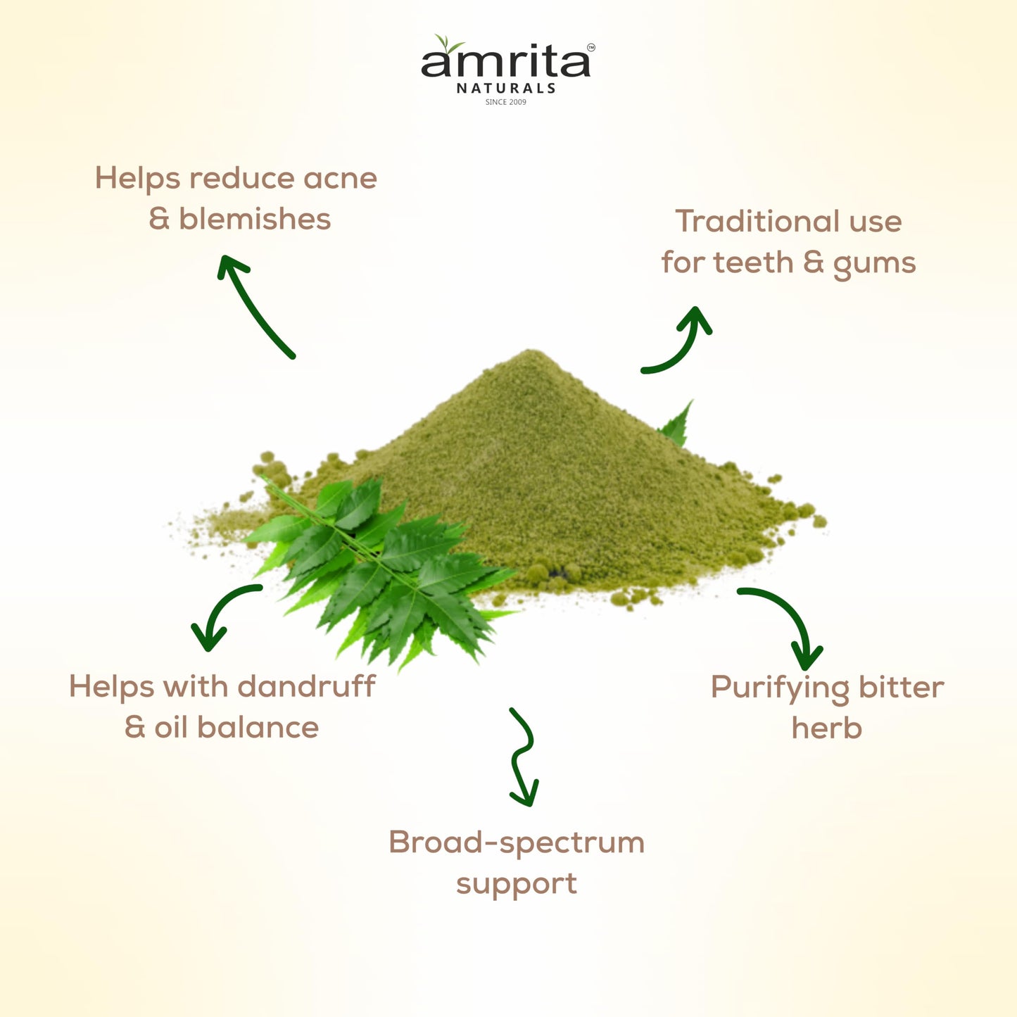 Amrita Naturals Neem Leaf Powder 3.88 oz