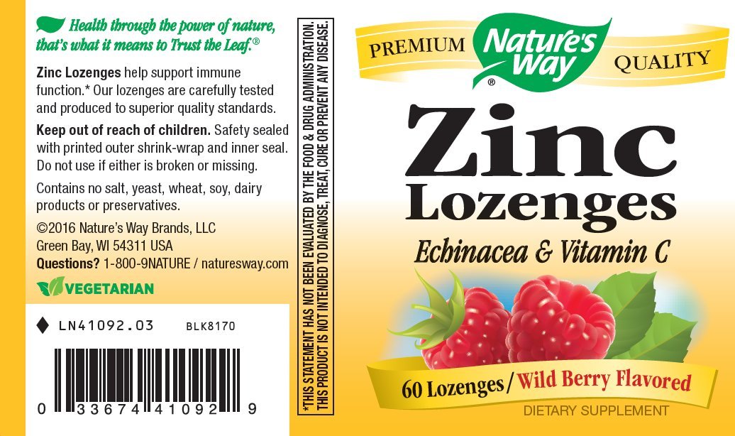 Nature's Way Zinc Lozenge, 60 Lozenges