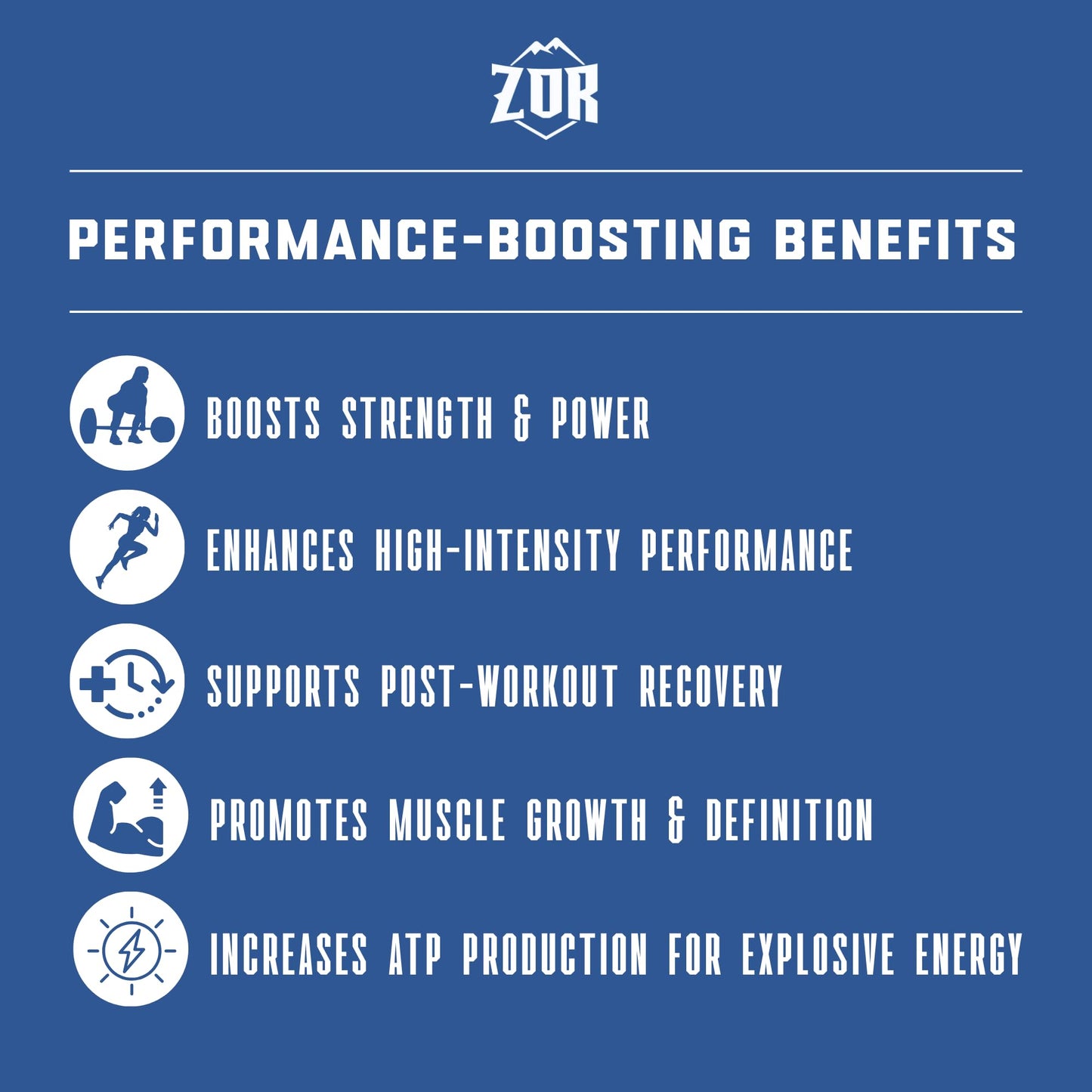 ZOR Labs Micronized Creatine Monohydrate Powder 5000mg, 60 Servings