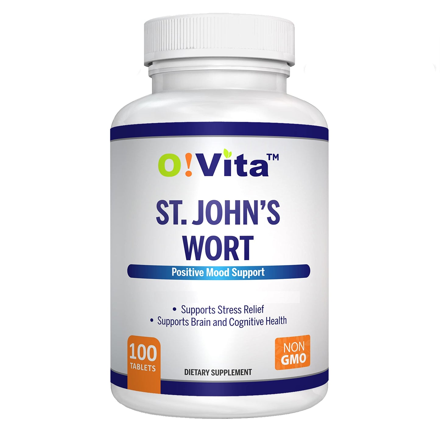O!VITA St. John's Wort 500mg Tablet, 100 Count