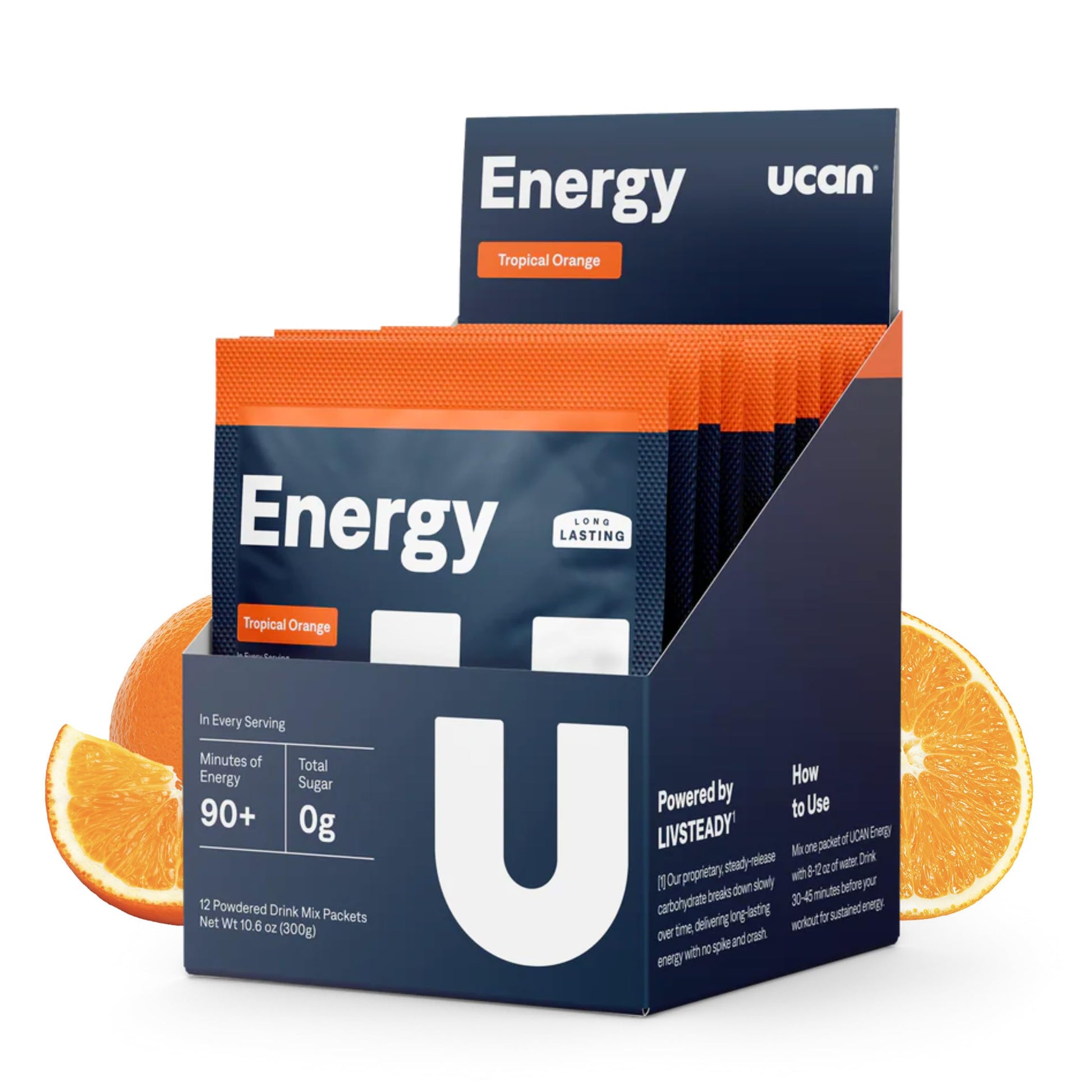 UCAN Energy Powder Tropical Orange, 10.6 oz