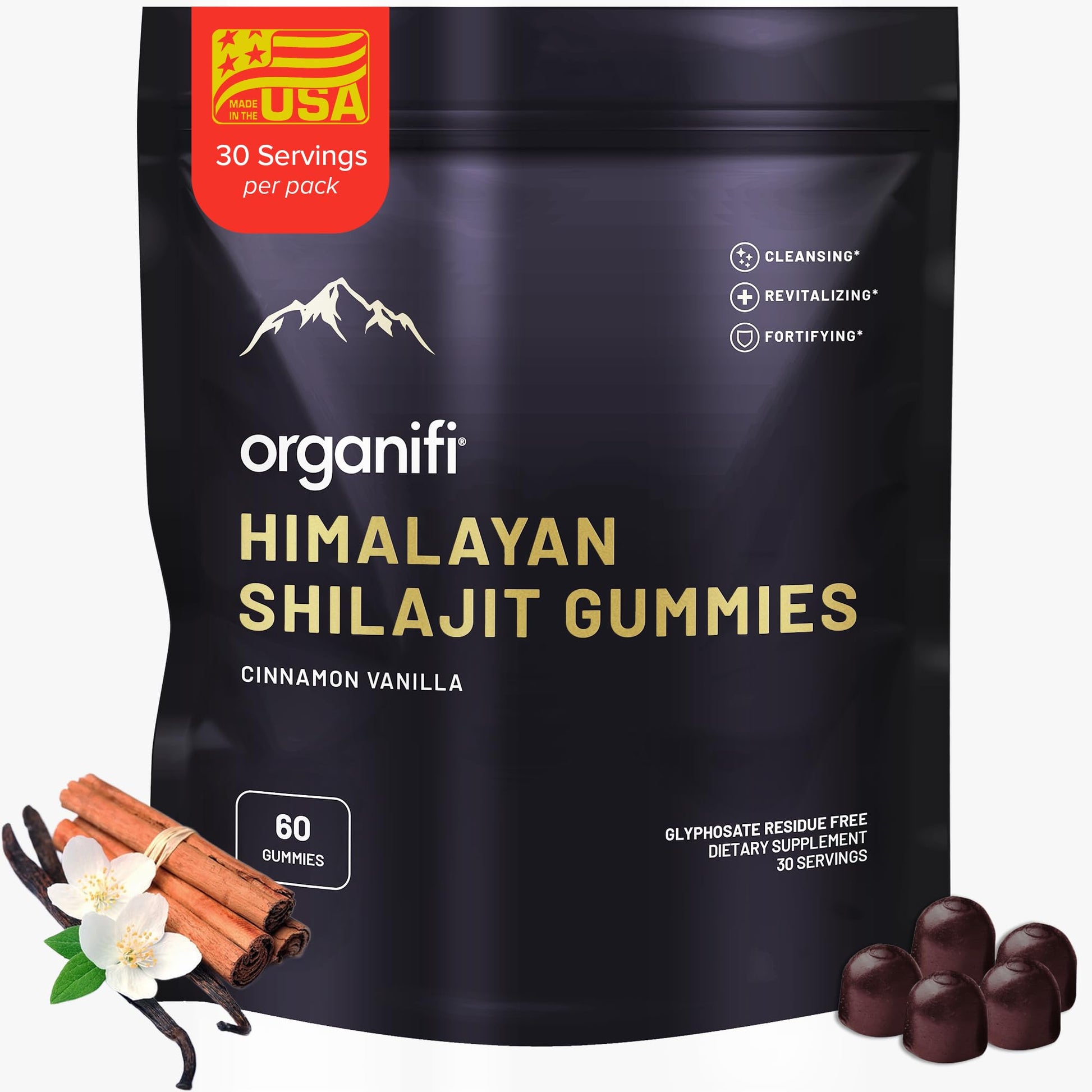 Organifi Shilajit Gummies 60 Count