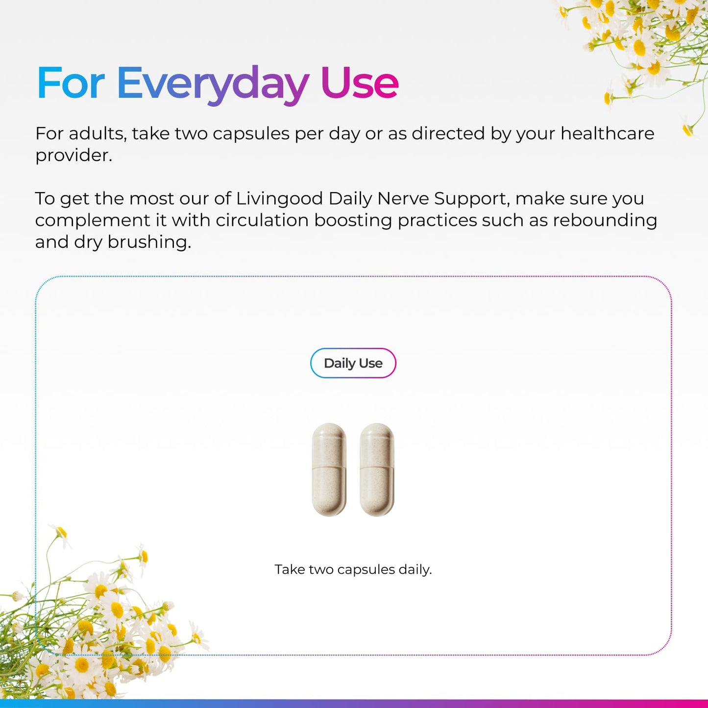 Livingood Daily 12-in-1 Nerve Support Supplement Capsules, 60 Count