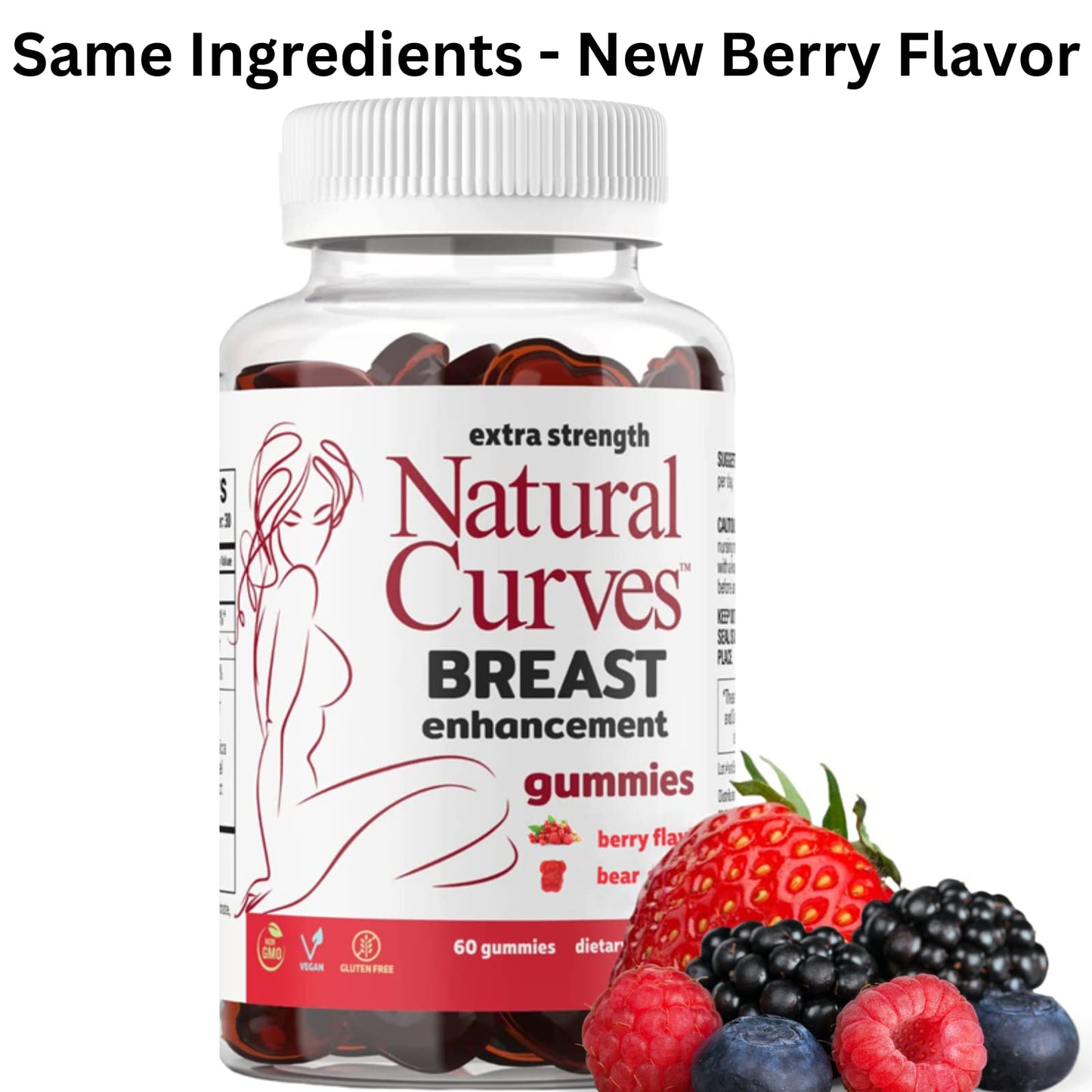 Natural Curves Breast Enhancement Gummies 60 Count