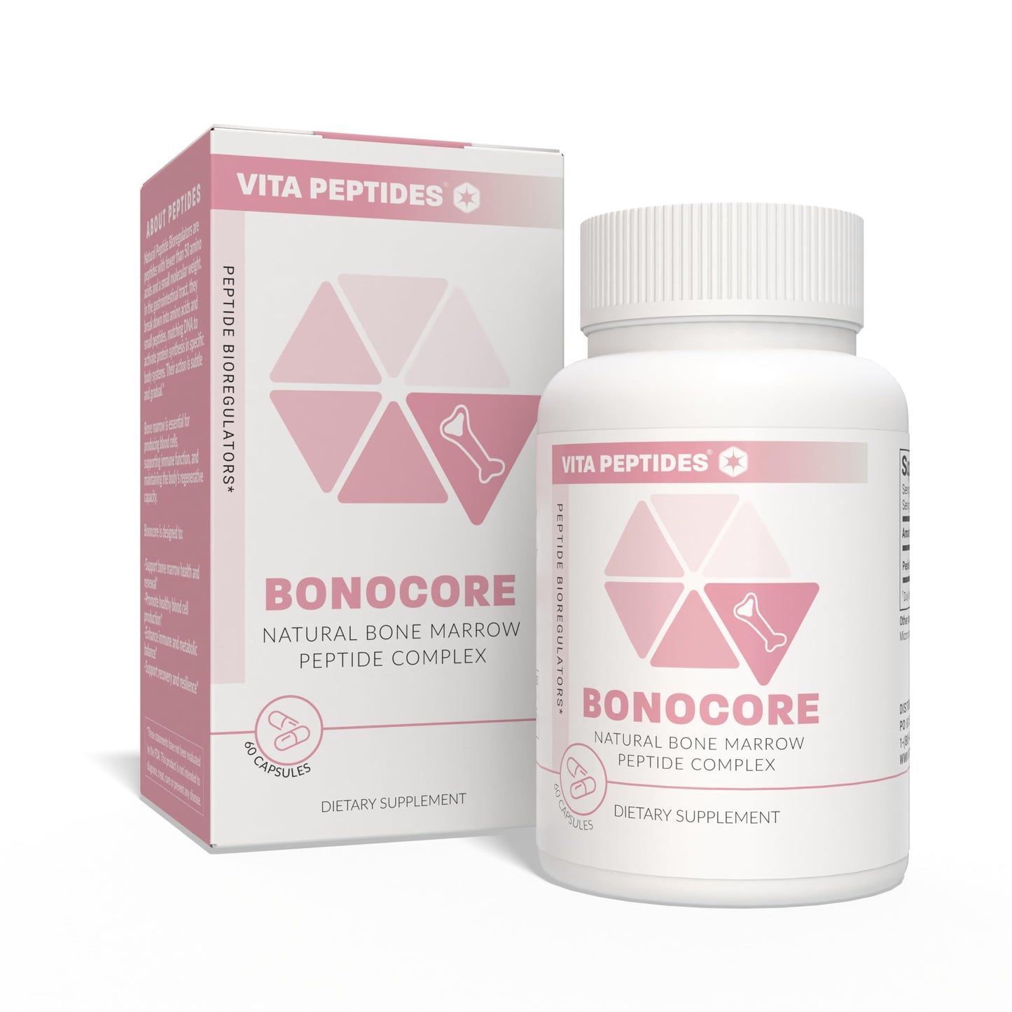 Vita Peptides Bonocore Bone Marrow Natural Peptide Bioregulator Capsule 60 Count