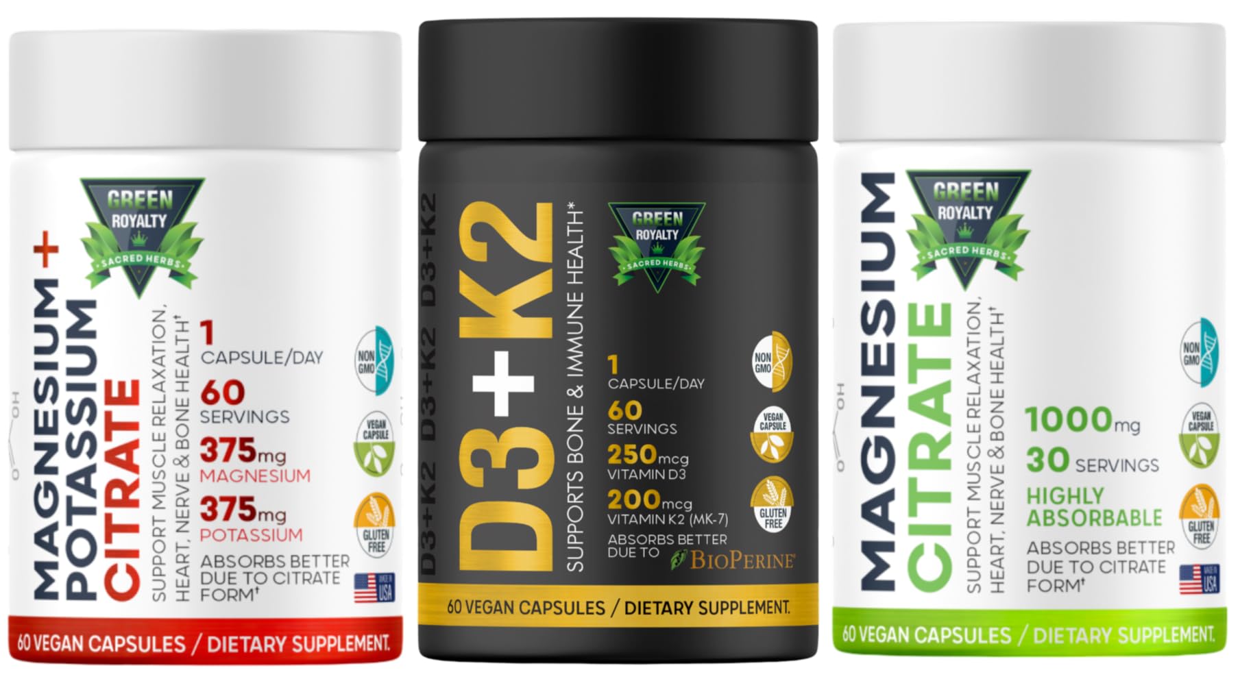 GREEN ROYALTY Vitamin D3 Capsule, 3 Capsules