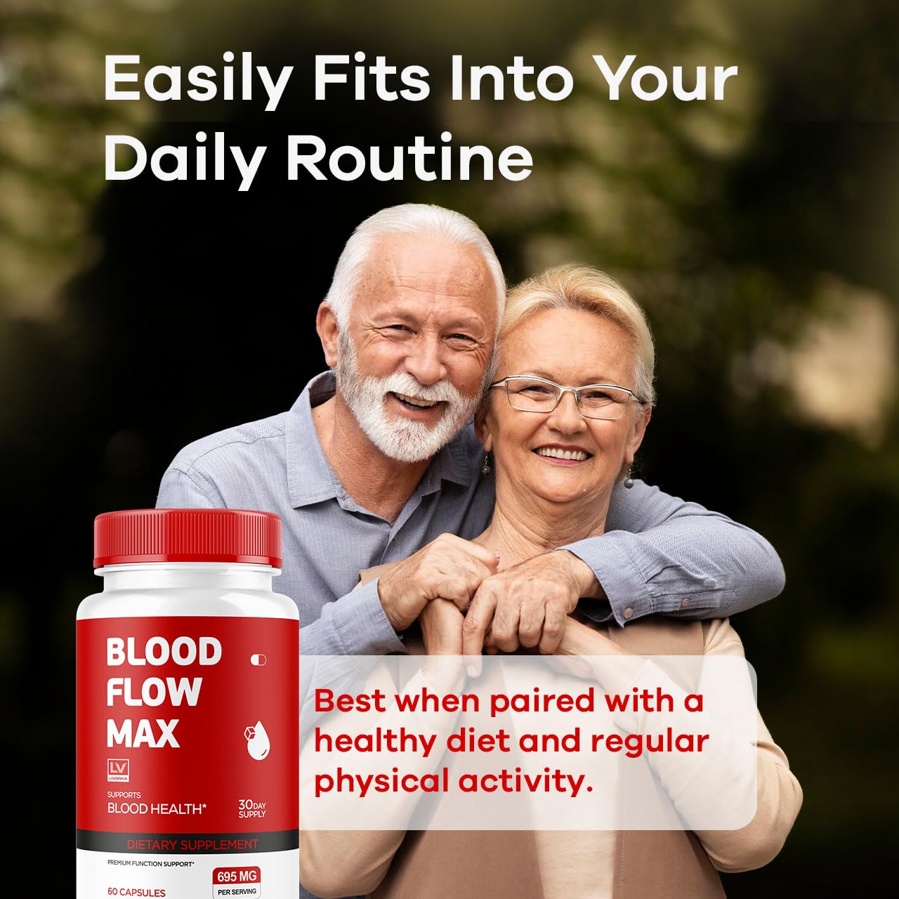 LIVORKA Blood Flow Max Capsules, 30 Count