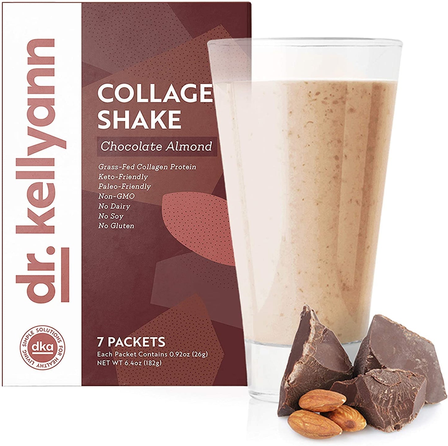 Dr. Kellyann Keto Chocolate Almond Shakes Powder (7 Servings)