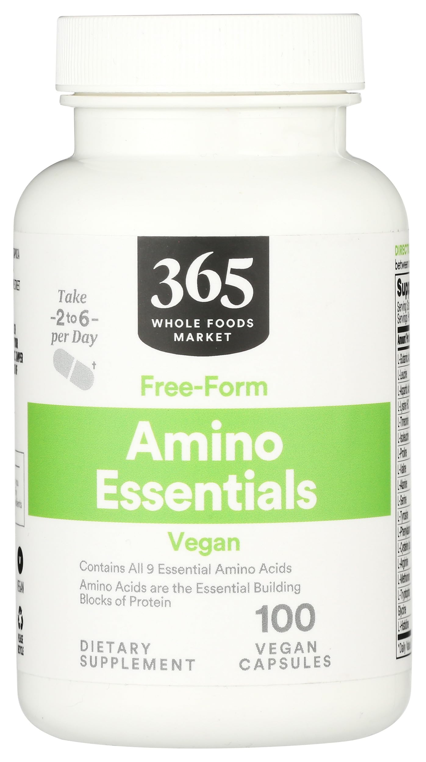 365 by Whole Foods Market Amino Essentials, 100 Tablets