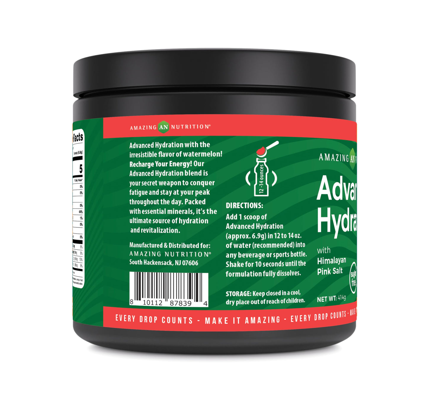 Amazing Nutrition Advanced Hydration Electrolyte Powder 7.5 oz