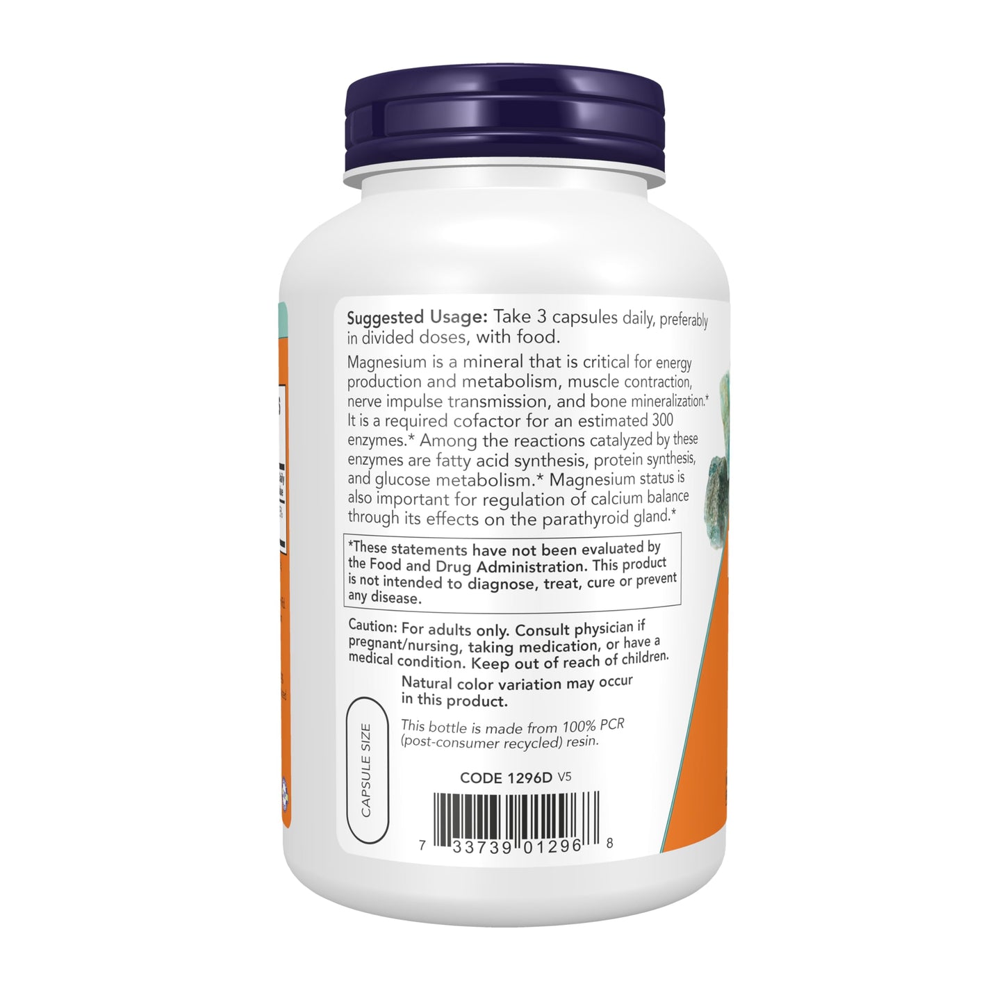NOW Foods Magnesium Citrate Veg Capsules, 240
